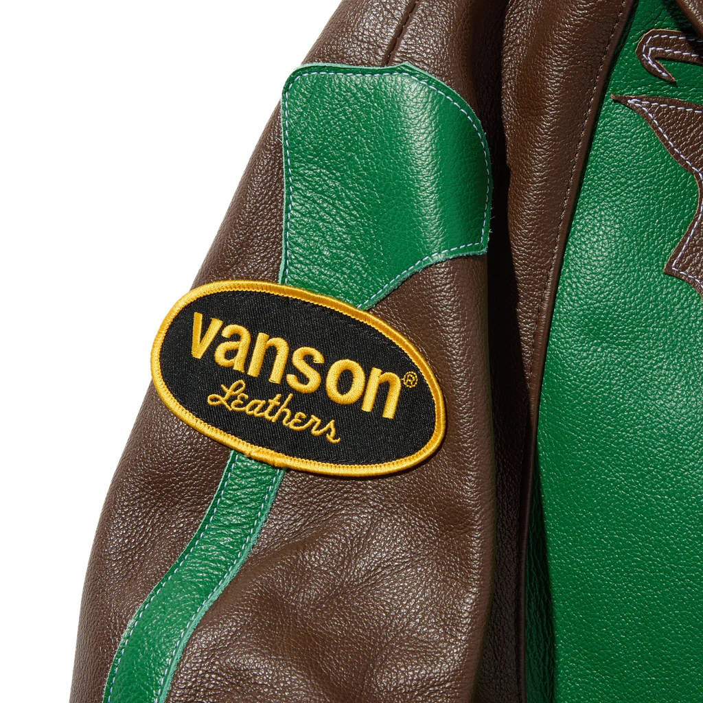 VANSON STADIUM TEAM JACKET - BROWN - Image 4