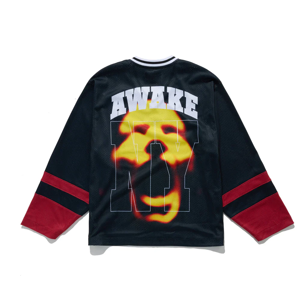CROWN LOGO HOCKEY JERSEY - BLACK