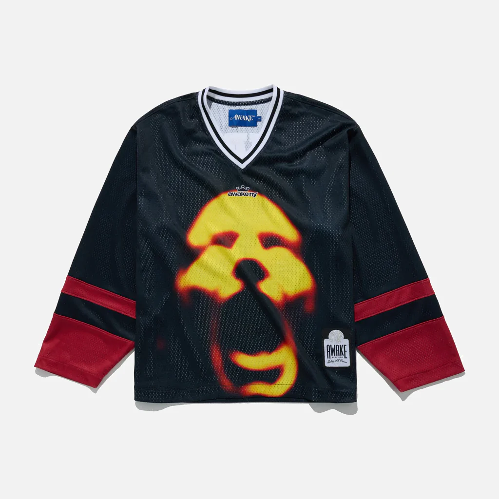 CROWN LOGO HOCKEY JERSEY - BLACK - Image 2