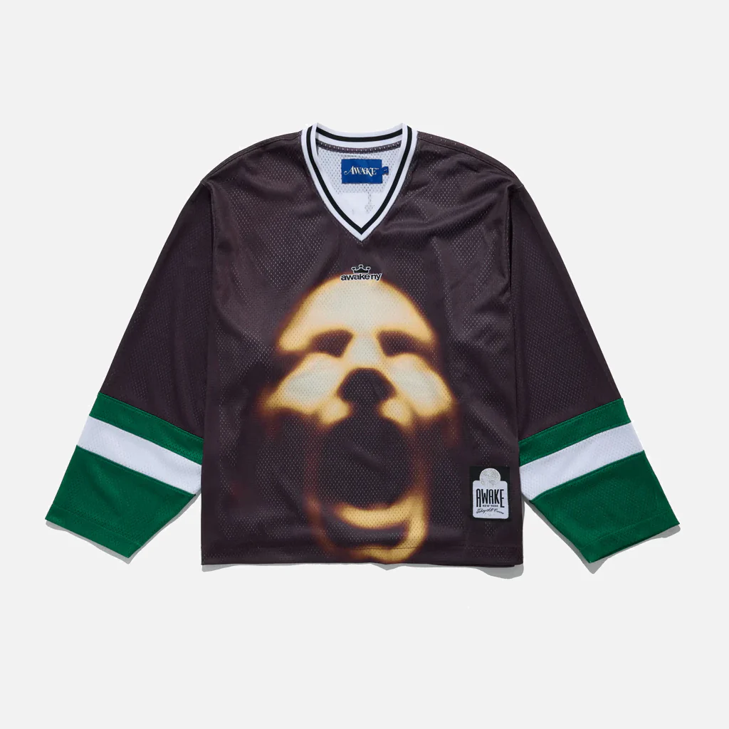 CROWN LOGO HOCKEY JERSEY - BROWN