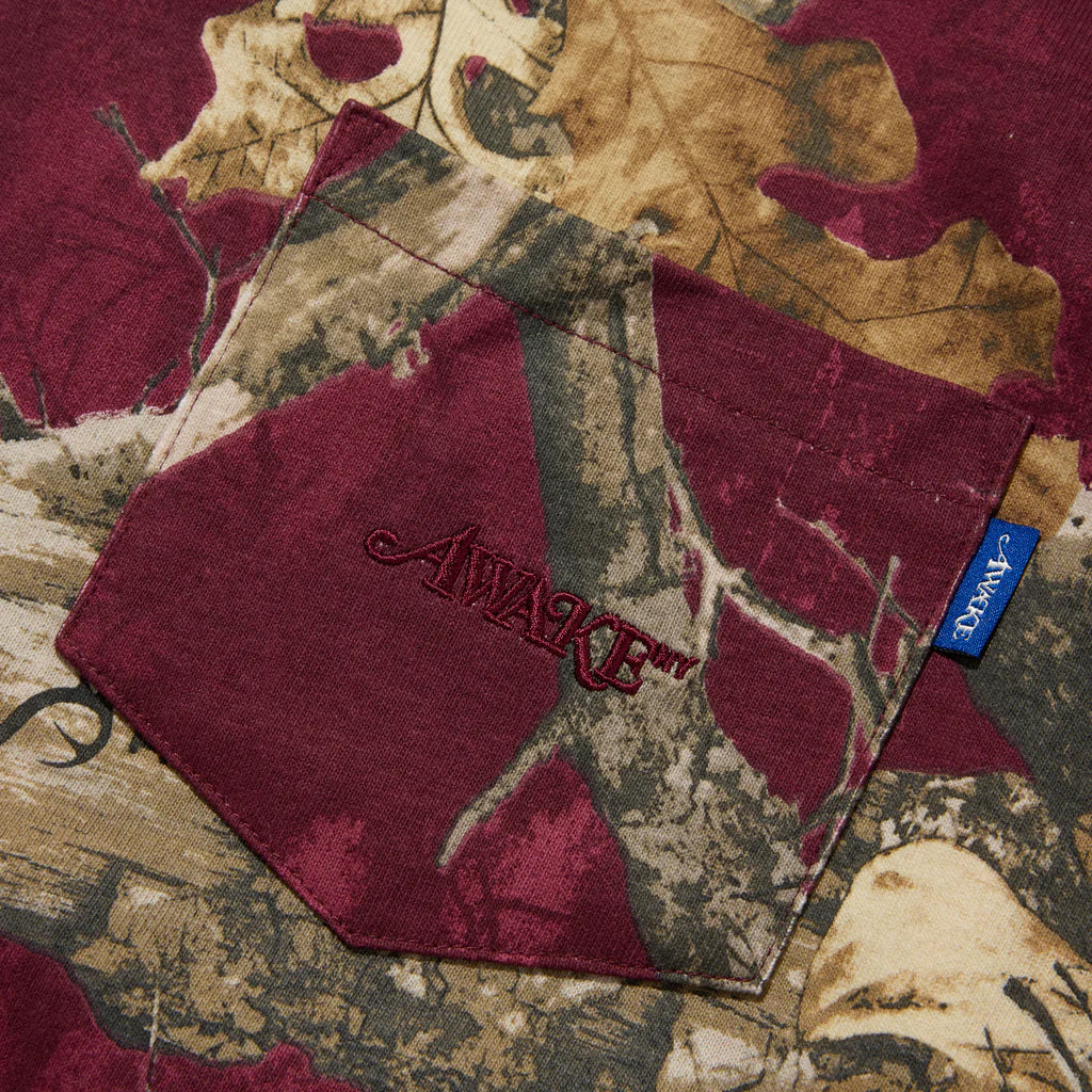 CLASSIC LOGO POCKET TEE - MERLOT - Image 2
