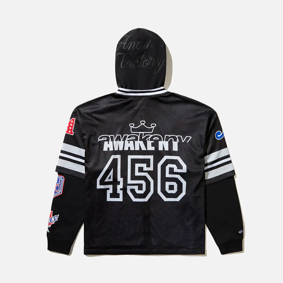 HEADCRACK CHAMPS JERSEY ZIP HODDIE - BLACK - Image 2