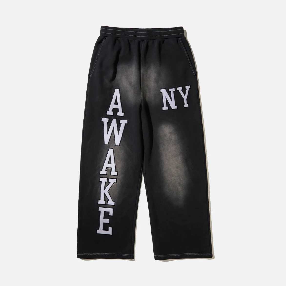 COLLEGIATE OPEN HEM SWEATPANT - BLACK