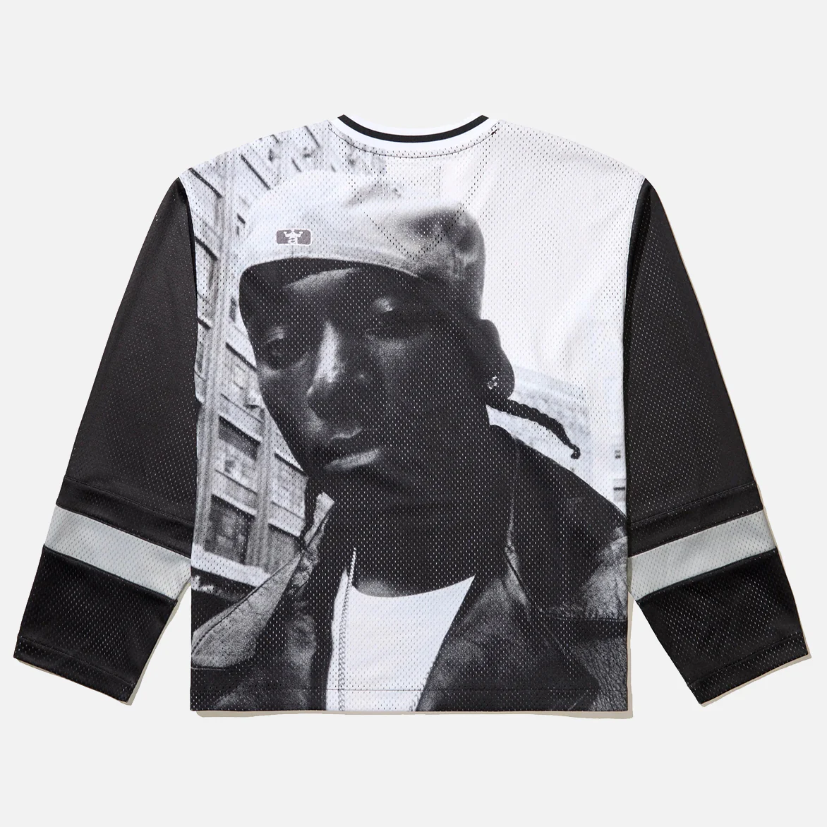 BIG L X AWAKE NY "THE BIG PICTURE" HOCKEY JERSEY - BLACK - Image 2