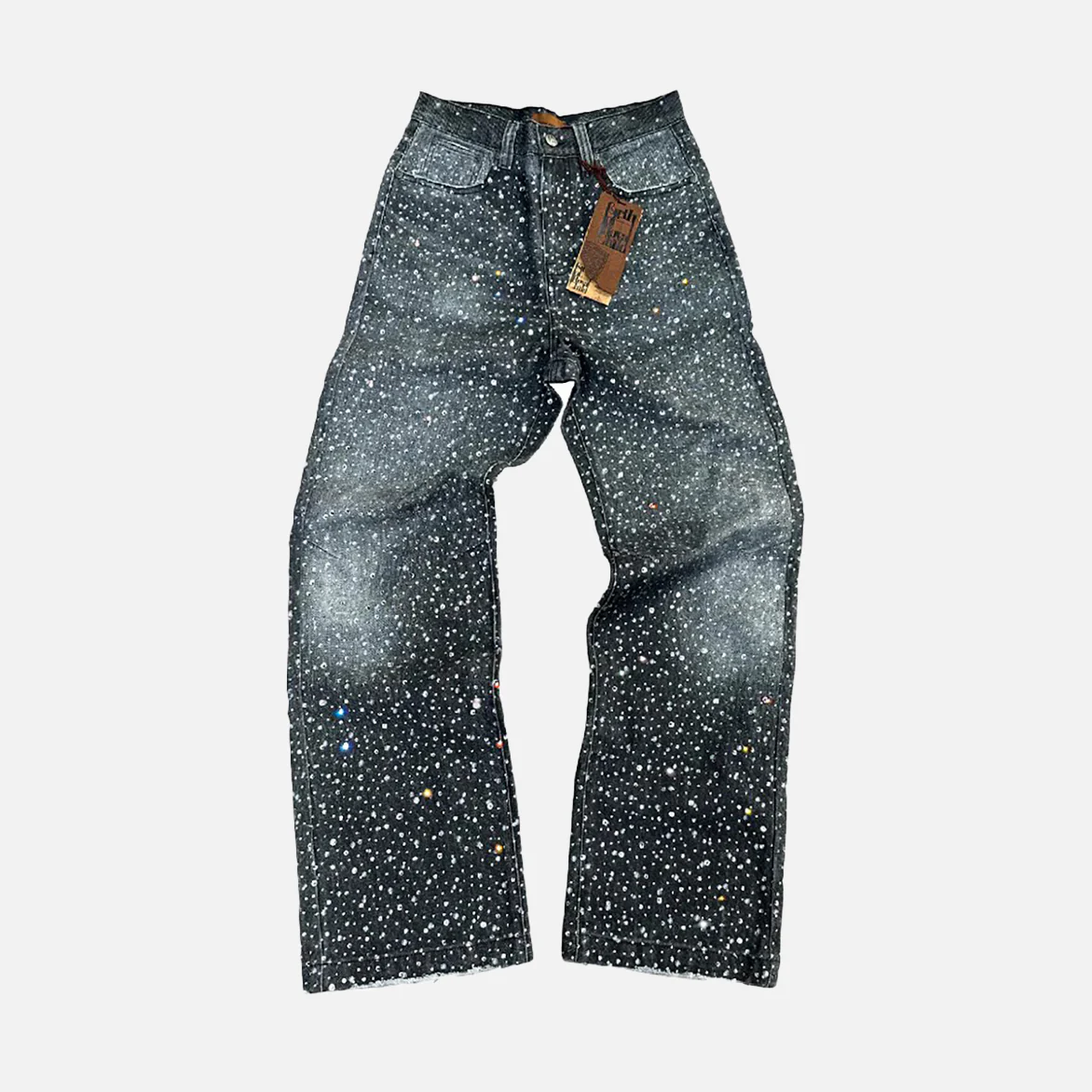 20K SWAROVSKI DIAMOND BORO DENIM - BLACK