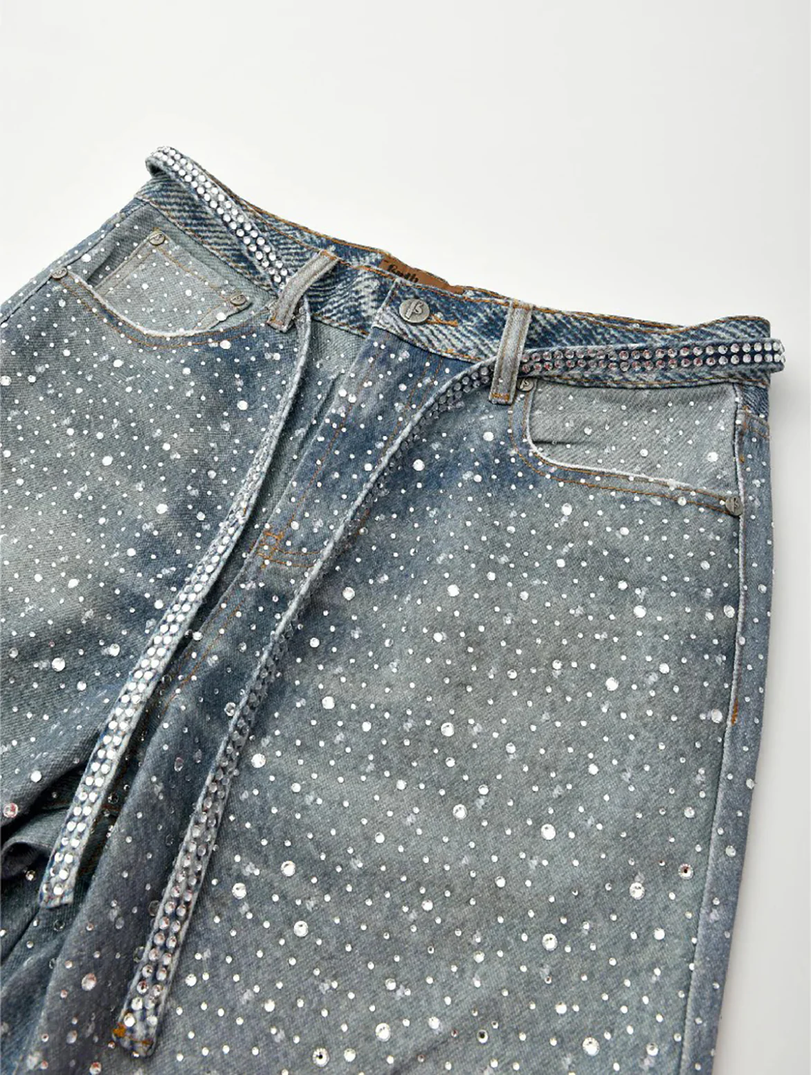 20K SWAROVSKI DIAMOND BORO DENIM - BLUE - Image 3