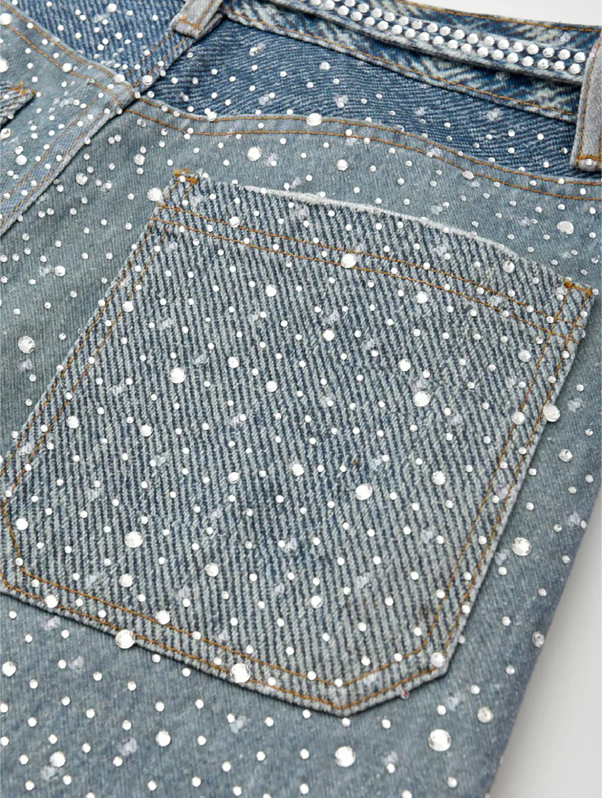 20K SWAROVSKI DIAMOND BORO DENIM - BLUE - Image 5