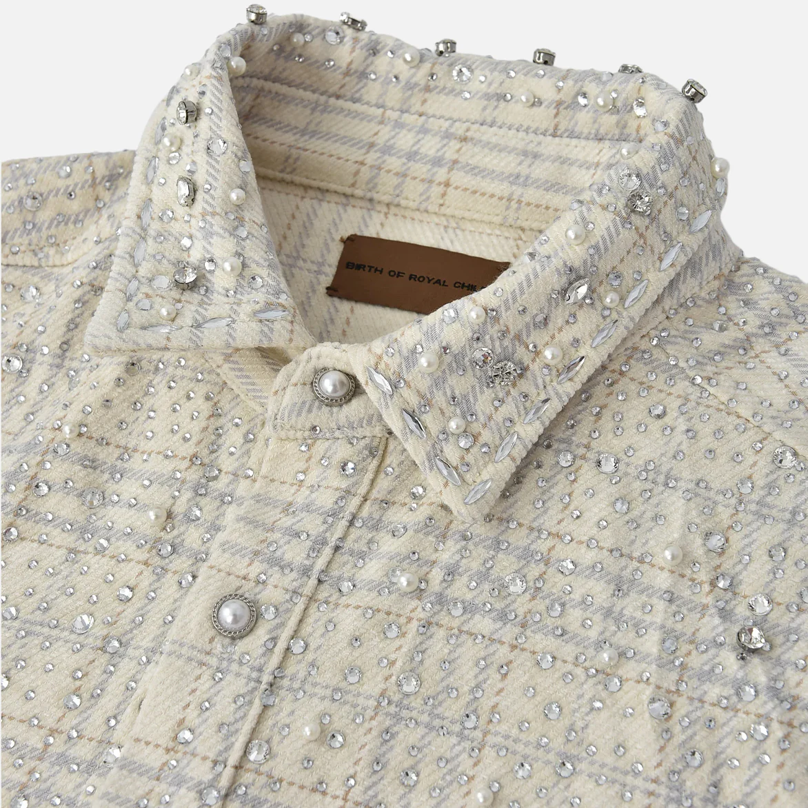 20K PEARL DIAMOND SHIRT - BEIGE - Image 3