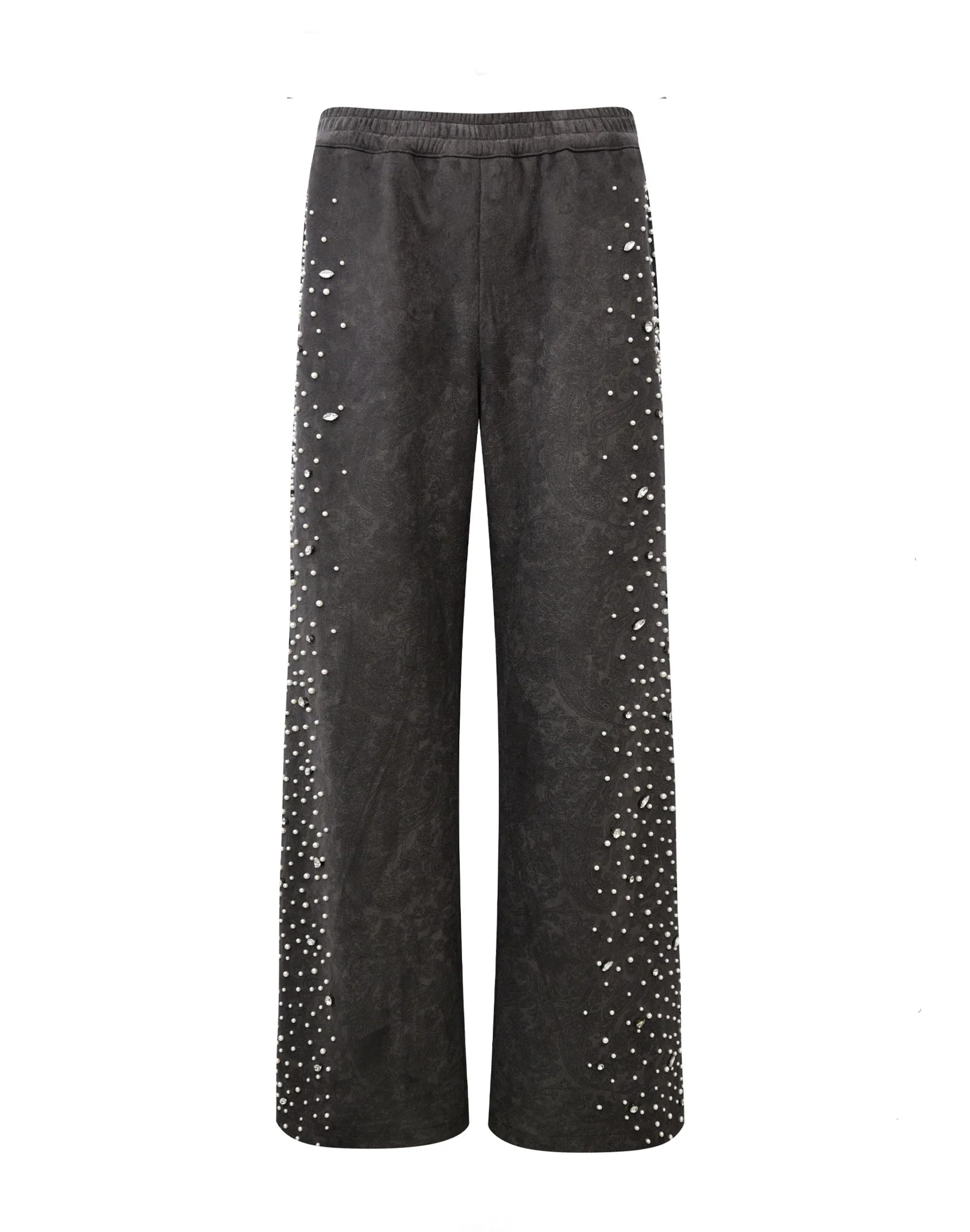 CASHEW BLOSSOM PEARL SWEATPANT - BLACK - Image 2