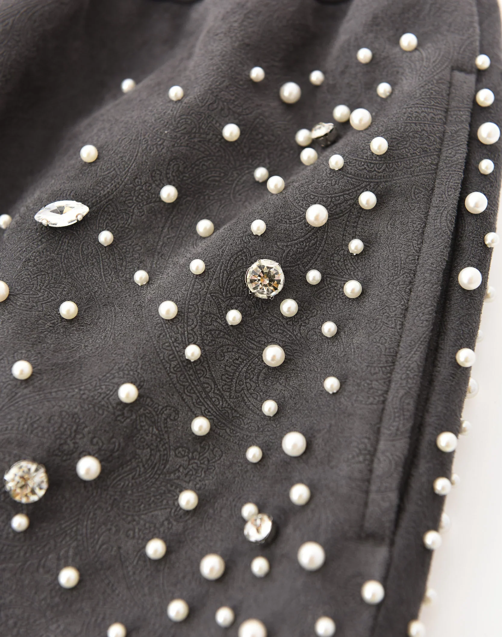 CASHEW BLOSSOM PEARL SWEATPANT - BLACK - Image 6