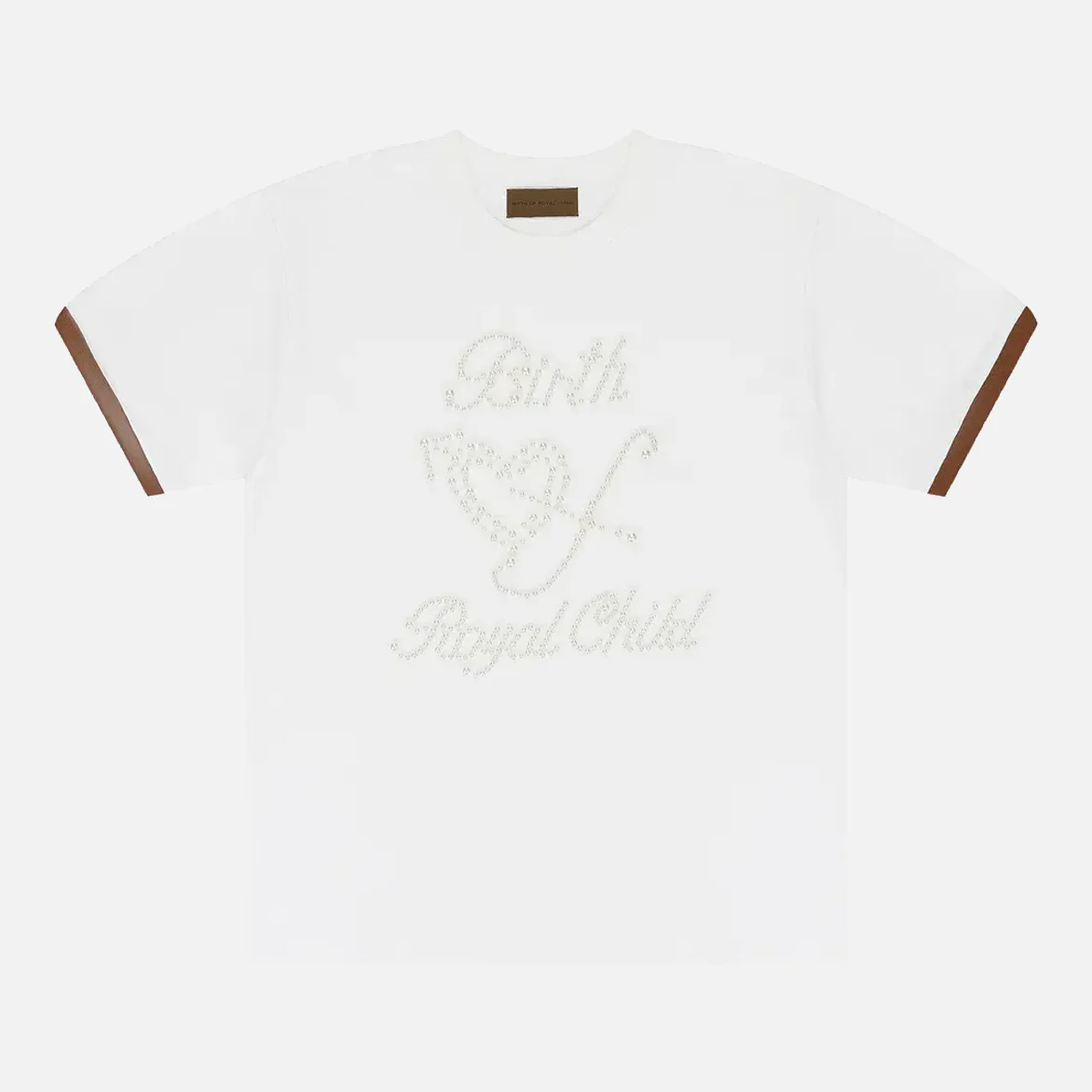 PEARL PATCHWORK S/S TEE - WHITE
