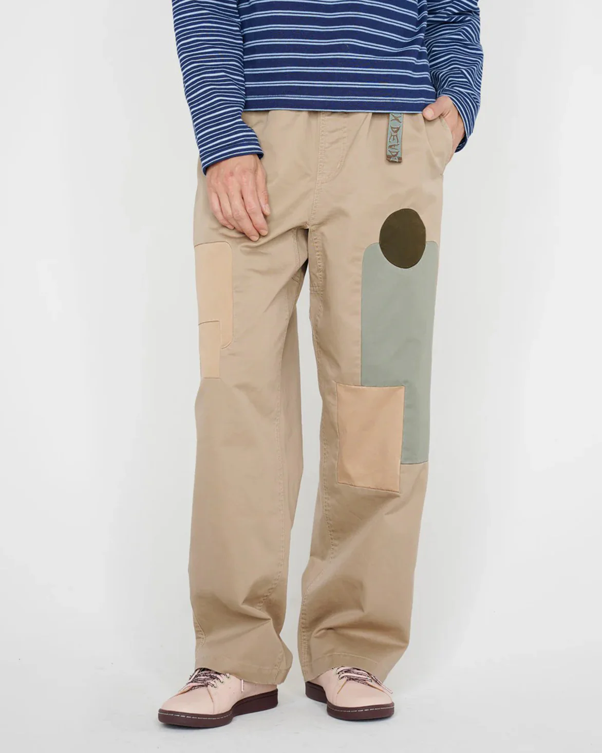 TWILL PATCHWORK CLIMBER PANT - TAN - Image 4