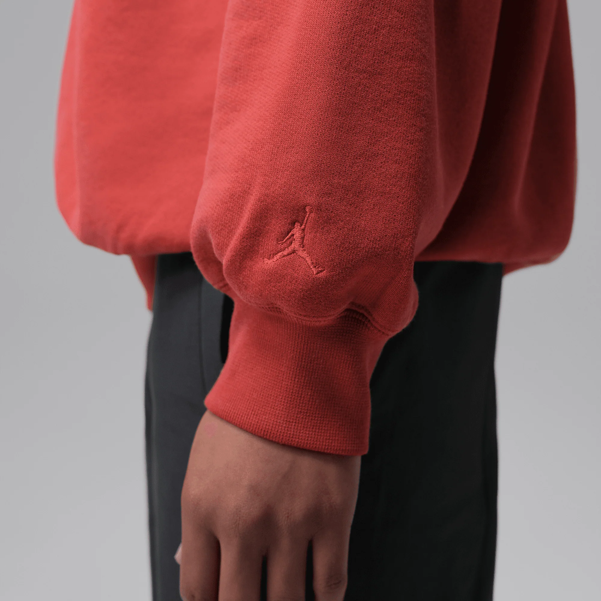 BIKE AIR X NIGEL SYLVESTER X JORDAN "BRICK AFTER BRICK" CREWNECK - CINNABAR - Image 5
