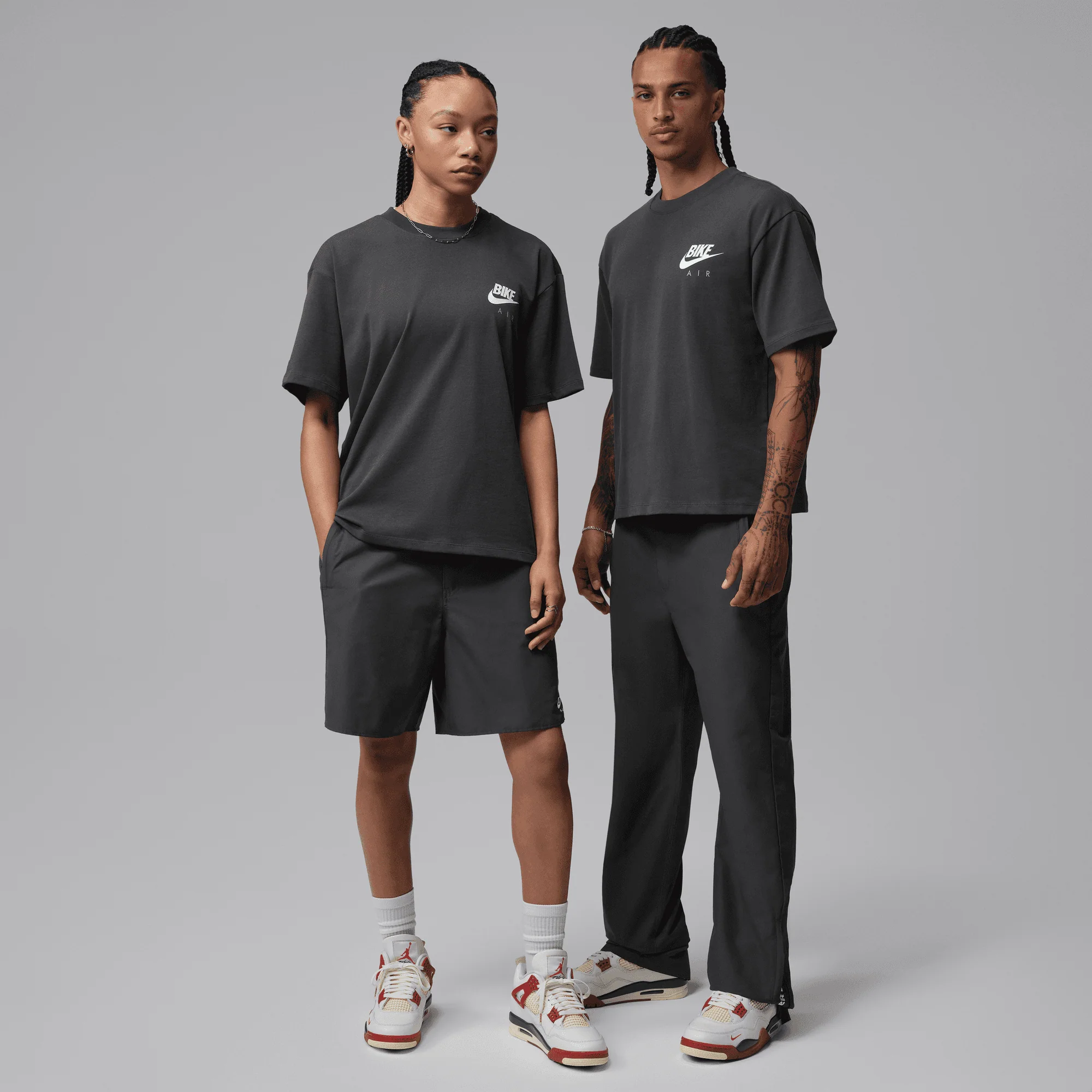 BIKE AIR X NIGEL SYLVESTER X JORDAN 'BRICK AFTER BRICK" TEE - ANTHRACITE - Image 7