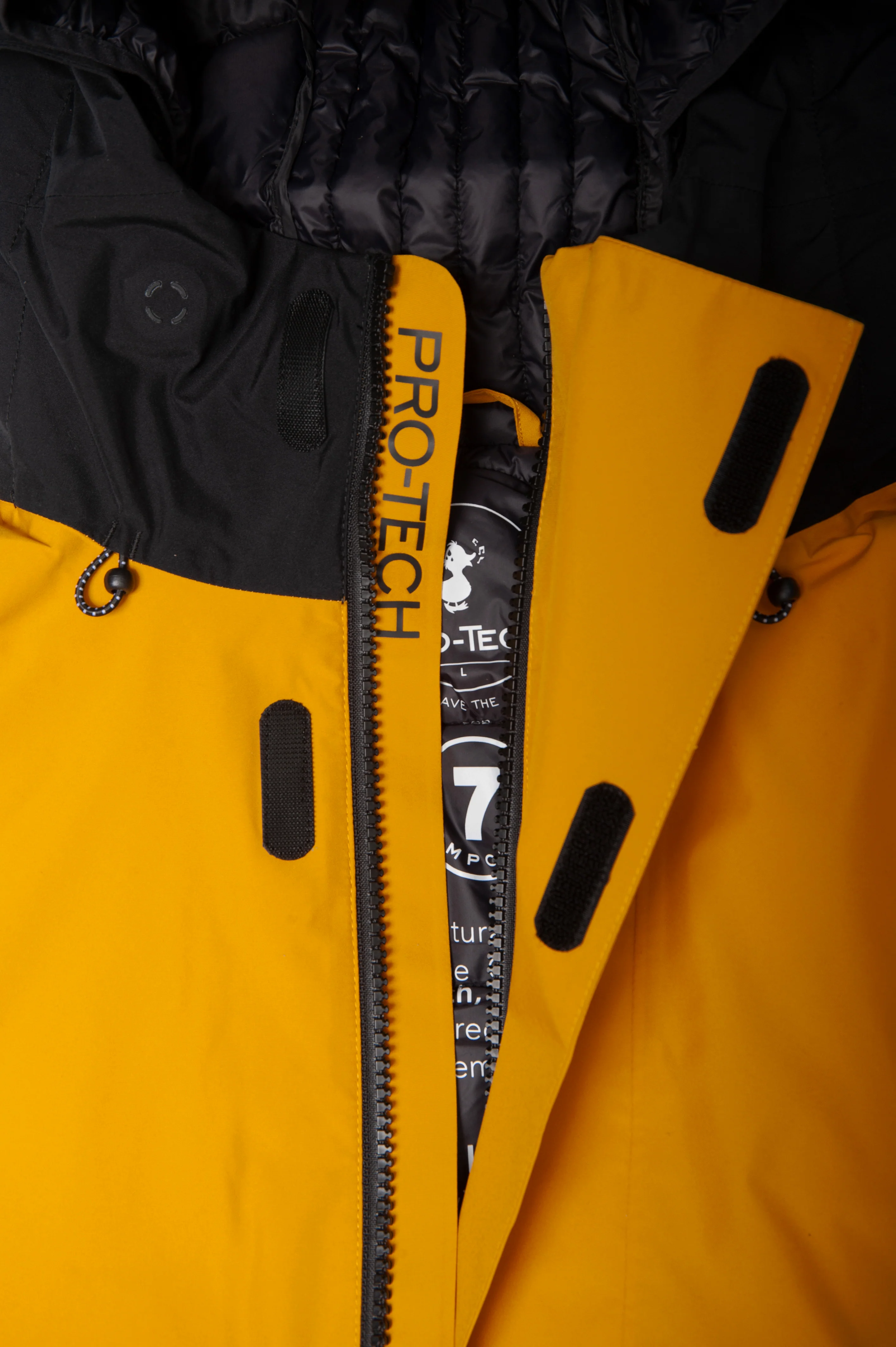 COMPOUND X SAVE THE DUCK HOODED ALVARO PARKA - GOLDEN / BLACK - Image 4