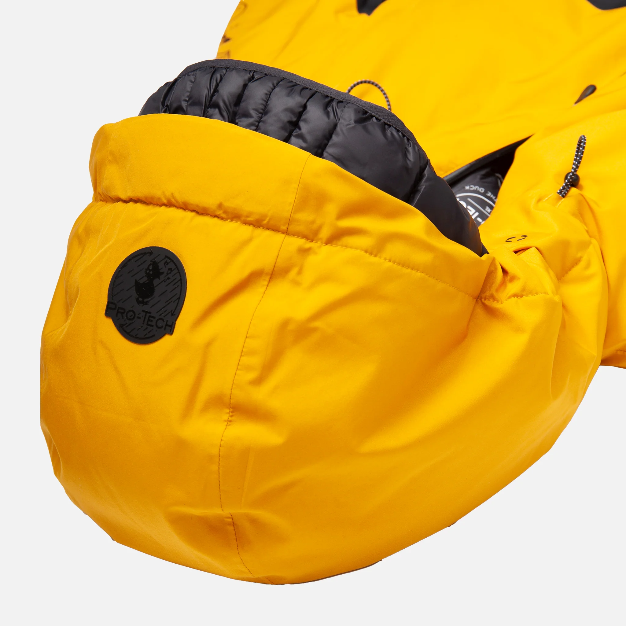 COMPOUND X SAVE THE DUCK HOODED ALVARO PARKA - GOLDEN / BLACK - Image 6
