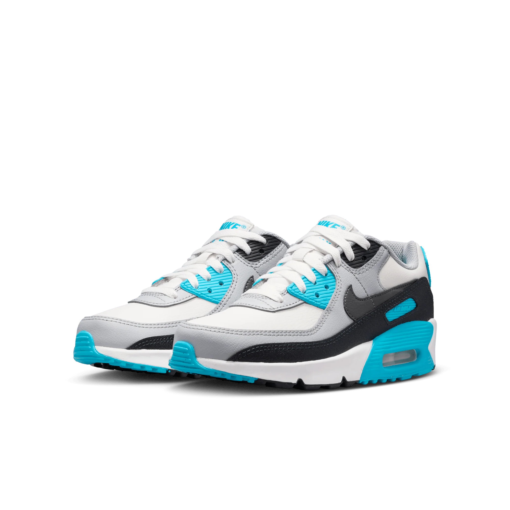 AIR MAX 90 LTR (GS) - PLATINUM TINT / BLUE LIGHTNING - Image 2