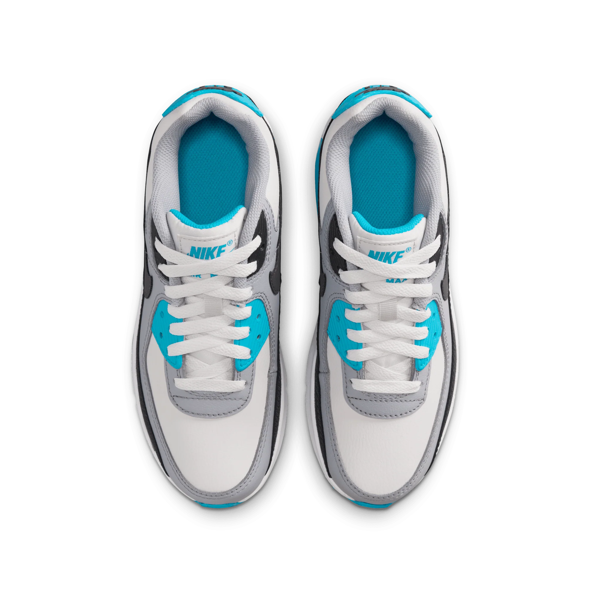AIR MAX 90 LTR (GS) - PLATINUM TINT / BLUE LIGHTNING - Image 5