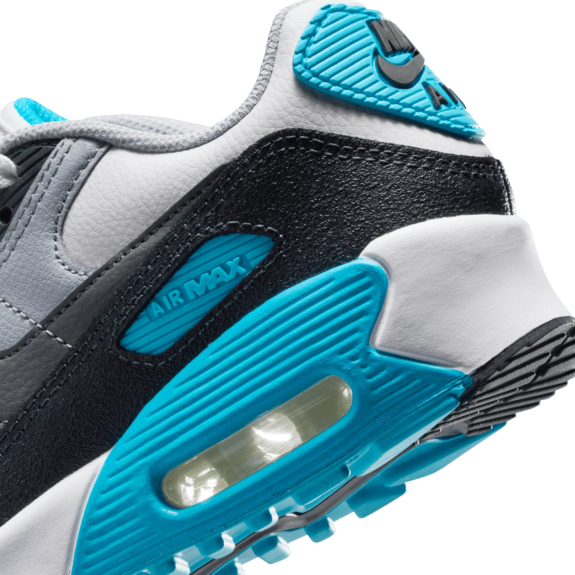 AIR MAX 90 LTR (GS) - PLATINUM TINT / BLUE LIGHTNING - Image 8