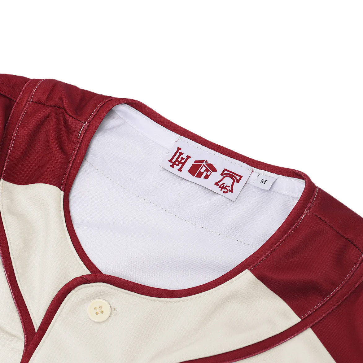 CRATE DIGGERS PHILADELPHIA JERSEY - CREAM / BURGUNDY - Image 7