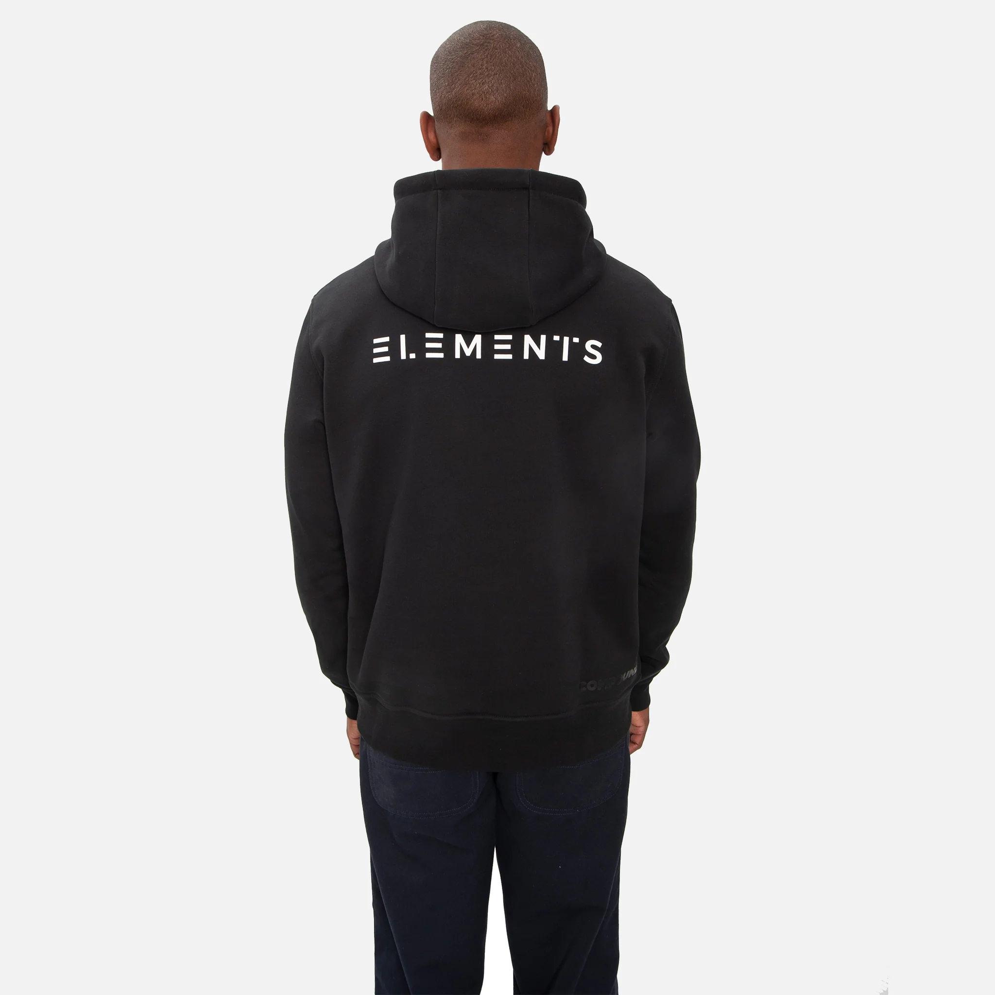 COMPOUND X SAVE THE DUCK "7 CONTINENTS" HOODIE - BLACK / WHITE - Image 6