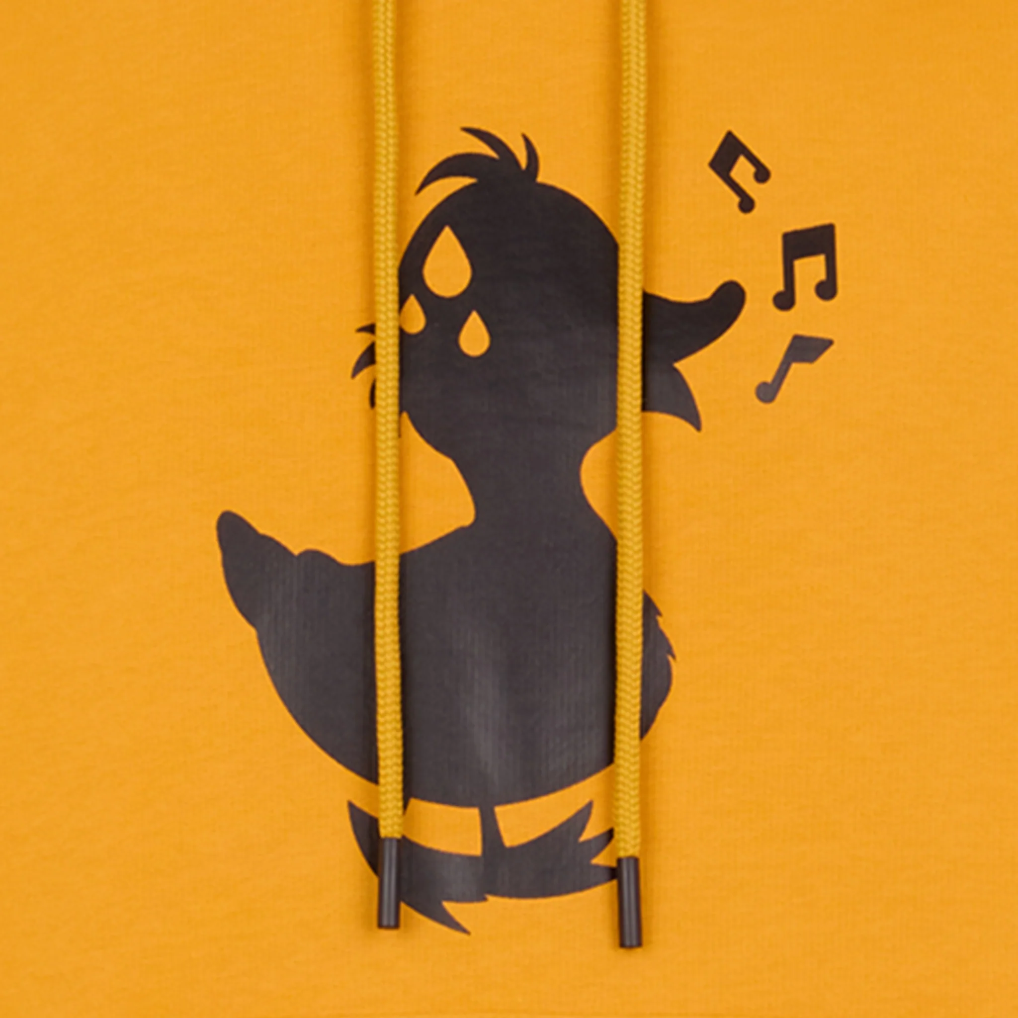 COMPOUND X SAVE THE DUCK "DUCK" HOODIE - YELLOW / BLACK - Image 3
