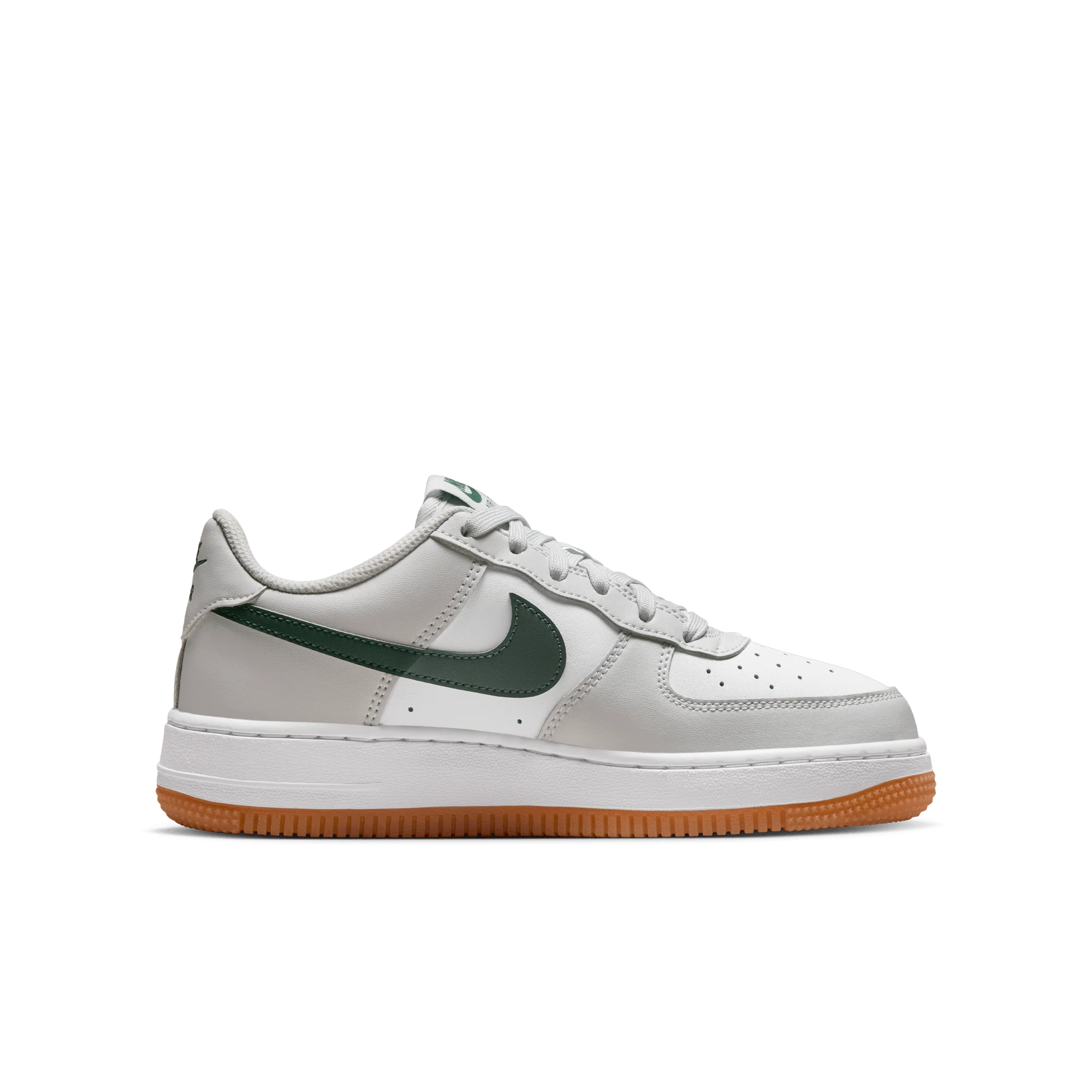 AIR FORCE 1  (GS) - PHOTON DUST / WHITE / FIR - Image 3
