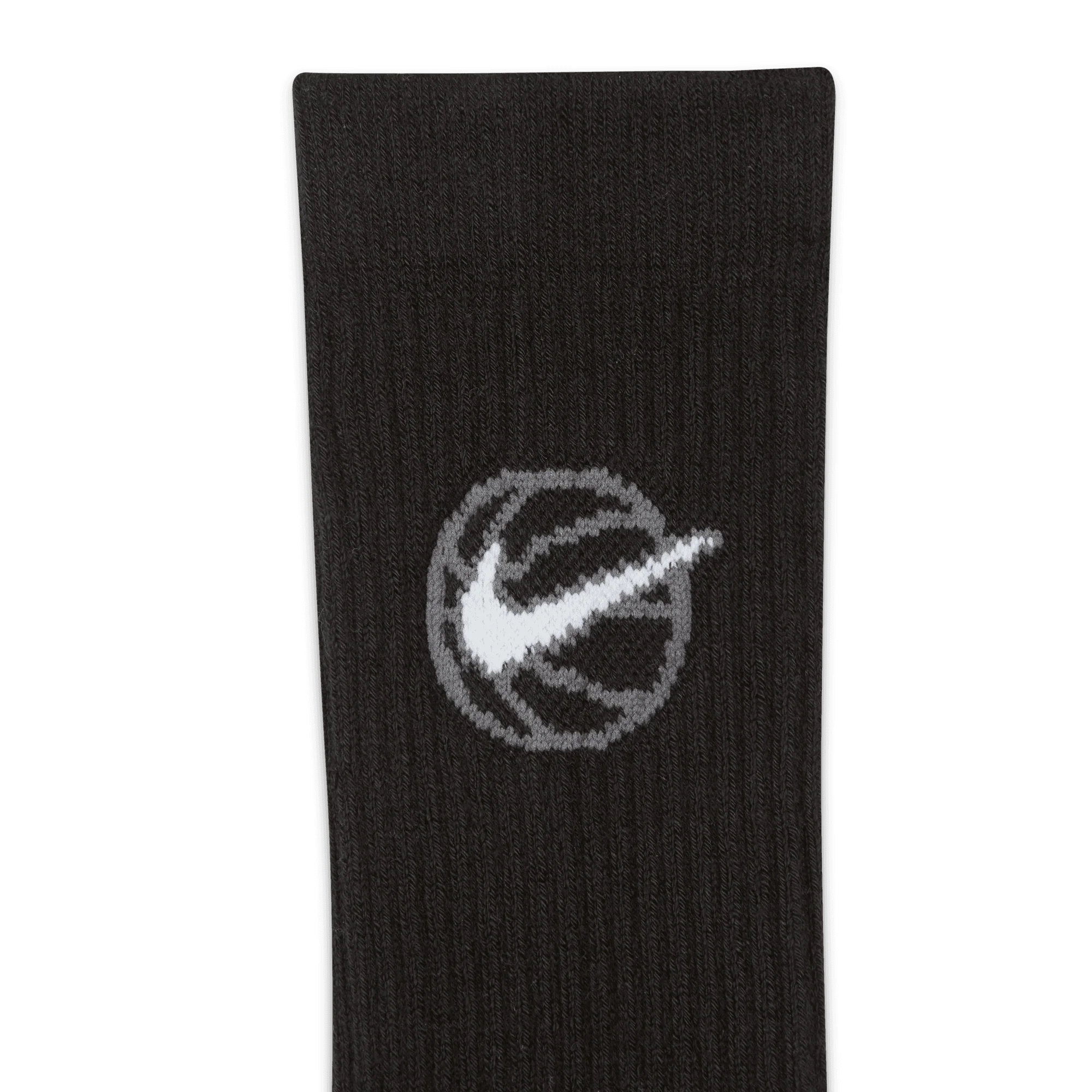 EVERYDAY CREW BASKETBALL SOCKS (3 PACK) - BLACK - Image 5