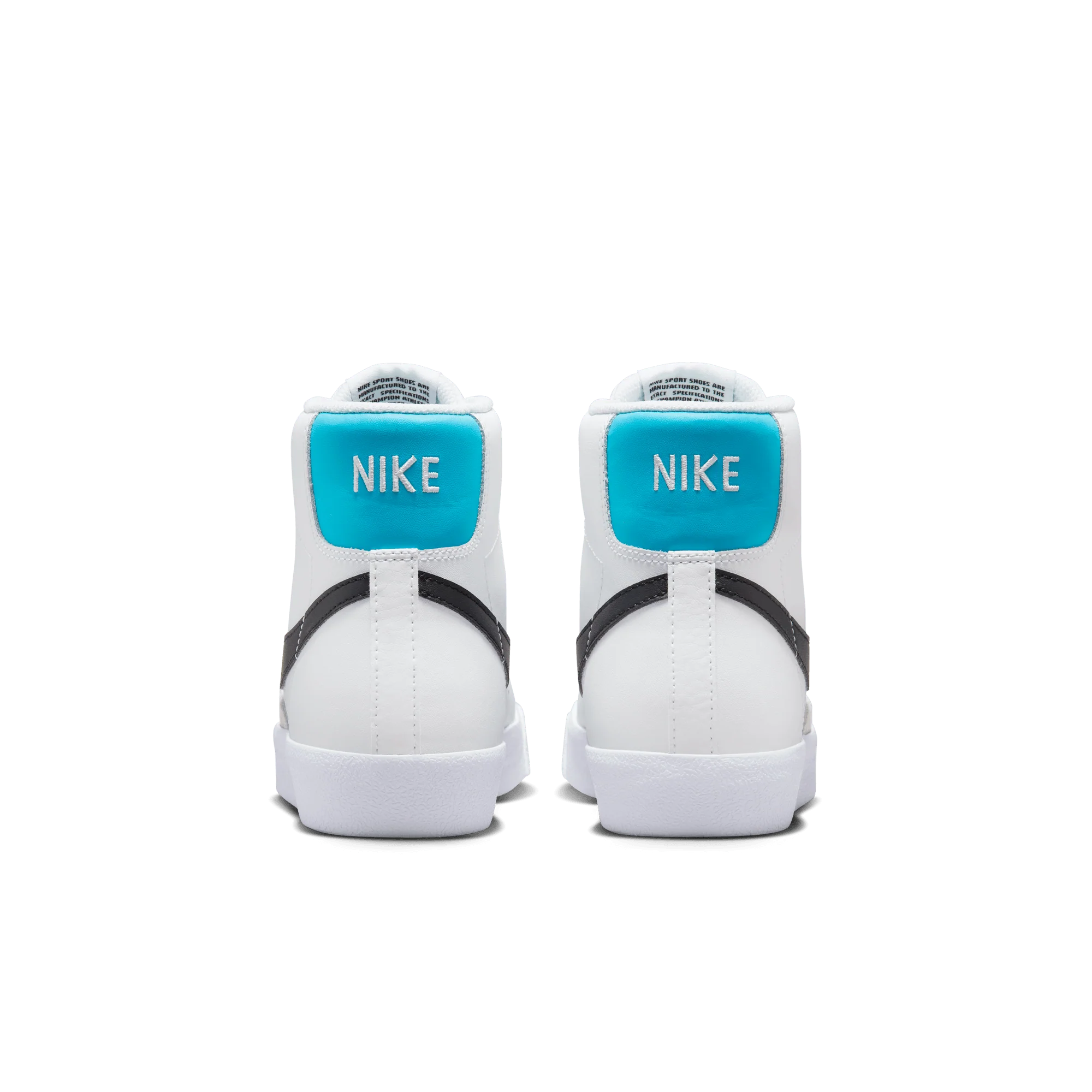 NIKE BLAZER MID `77 (GS) - WHITE / BLUE LIGHTNING - Image 2