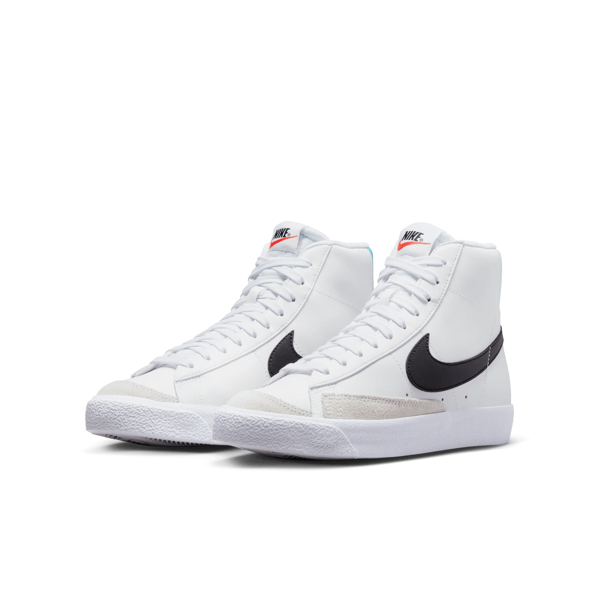 NIKE BLAZER MID `77 (GS) - WHITE / BLUE LIGHTNING - Image 3
