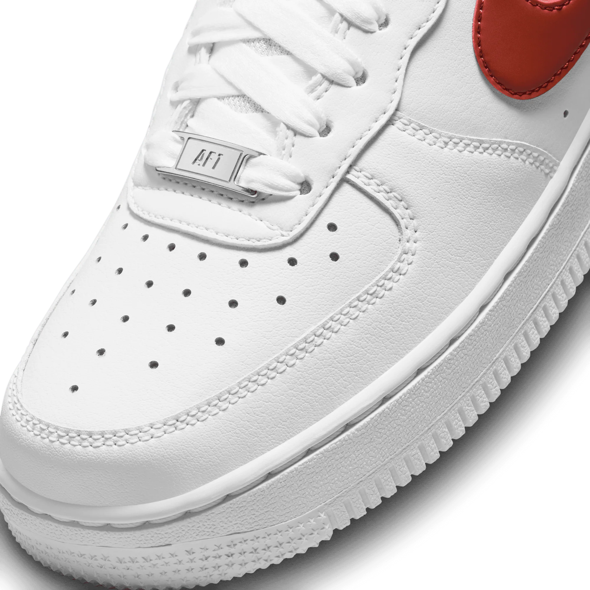 WMNS AIR FORCE 1 `07 - WHITE / RUGGED ORANGE - Image 7