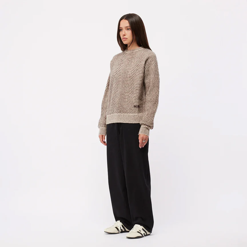 MOHAIR WAVE KNIT - CAMEL - Image 2