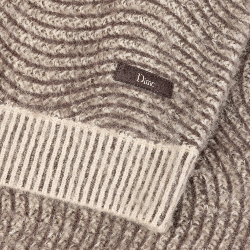 MOHAIR WAVE KNIT - CAMEL - Image 5