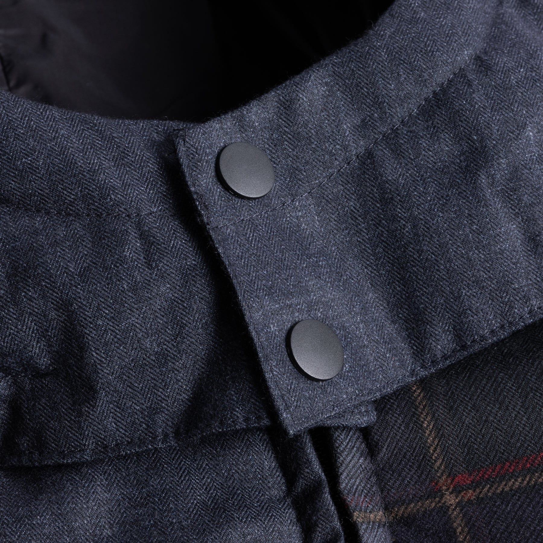 PREMIUM TWEED PUFFER - DARK GREY - Image 6