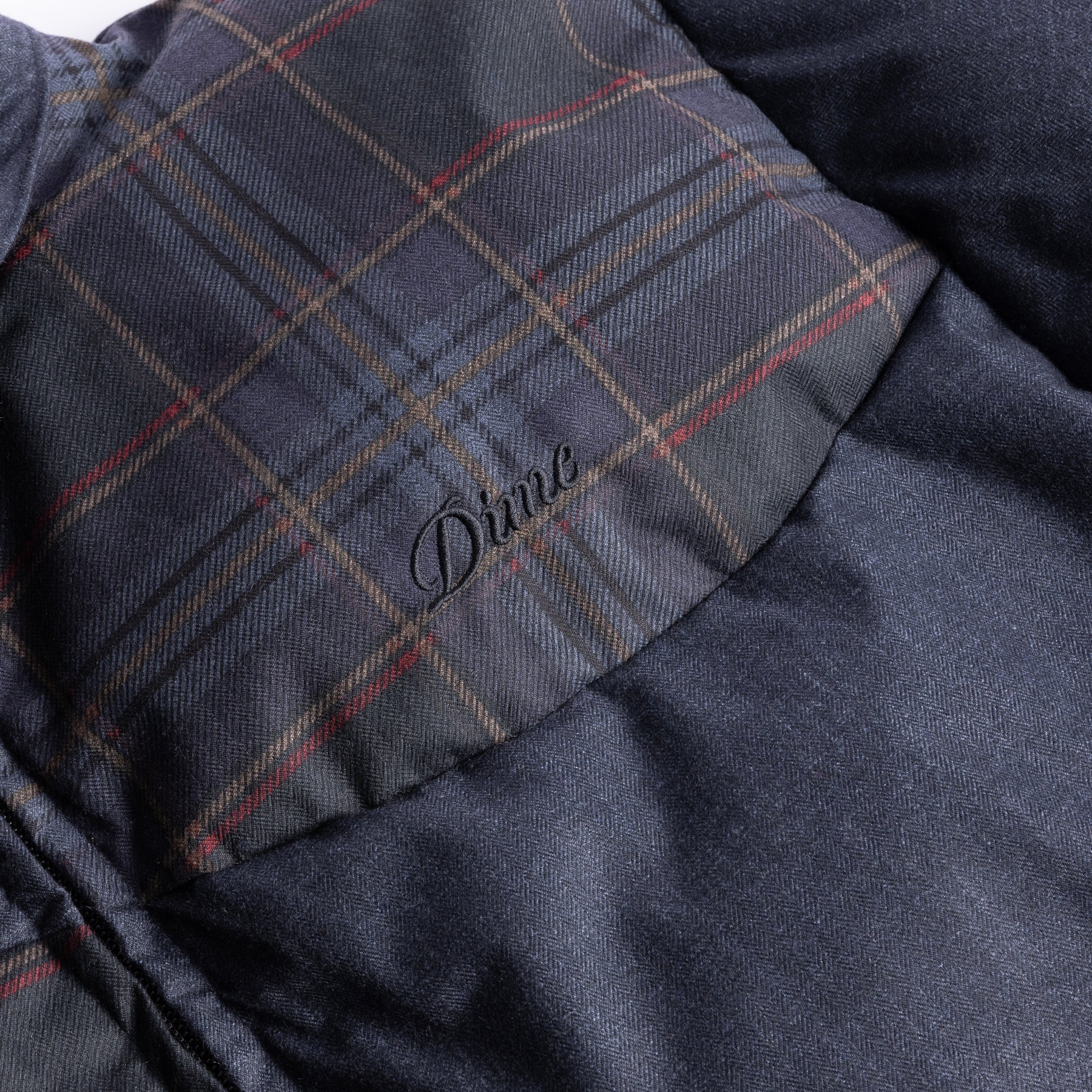 PREMIUM TWEED PUFFER - DARK GREY - Image 9