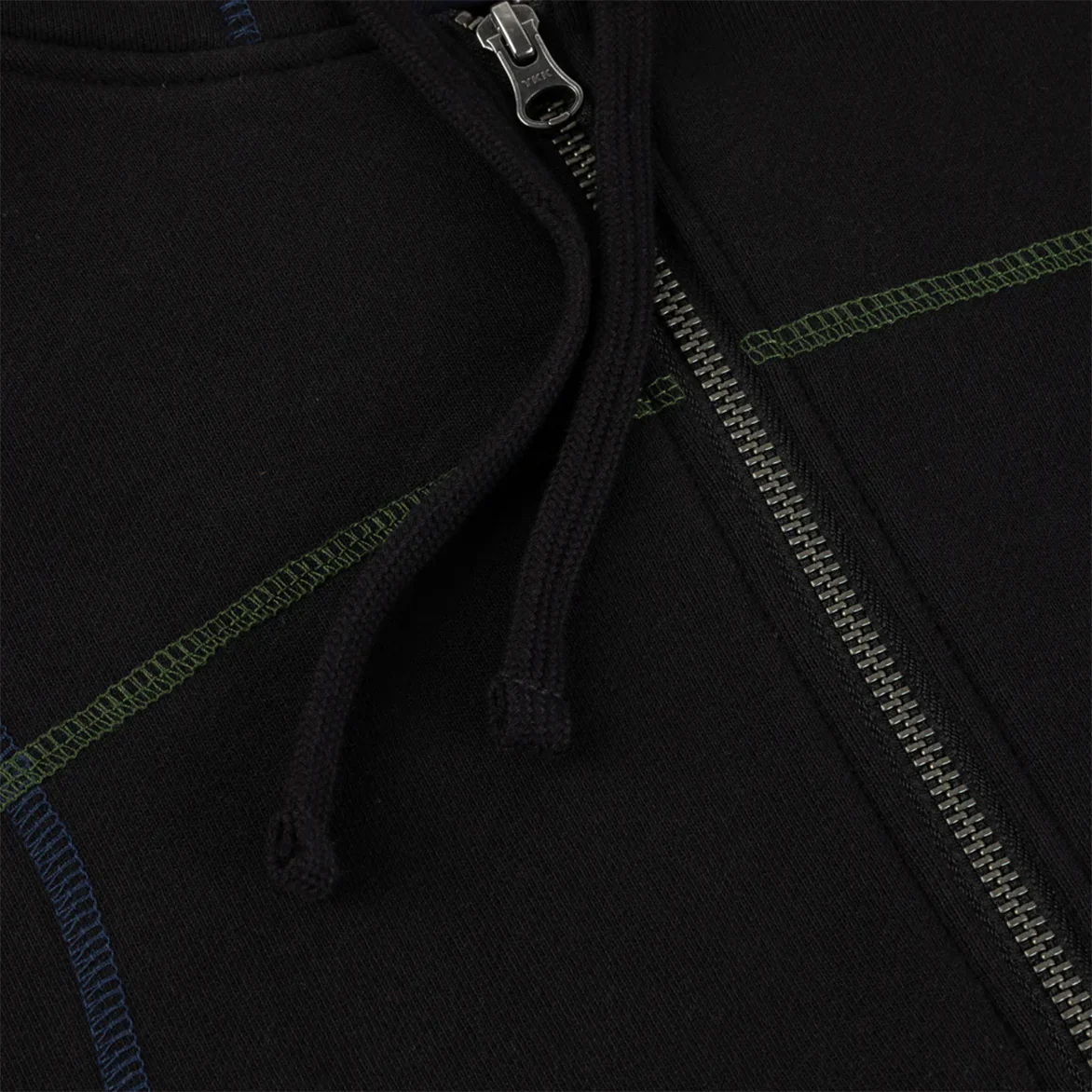 COURT ZIP HOODIE - BLACK / MULTI - Image 3