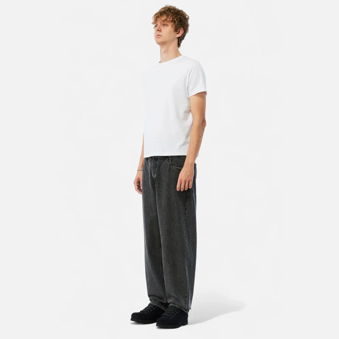BAGGY DENIM PANTS - KNOWMATIC BLACK - Image 3