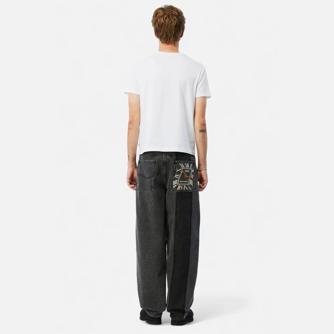 BAGGY DENIM PANTS - KNOWMATIC BLACK - Image 4