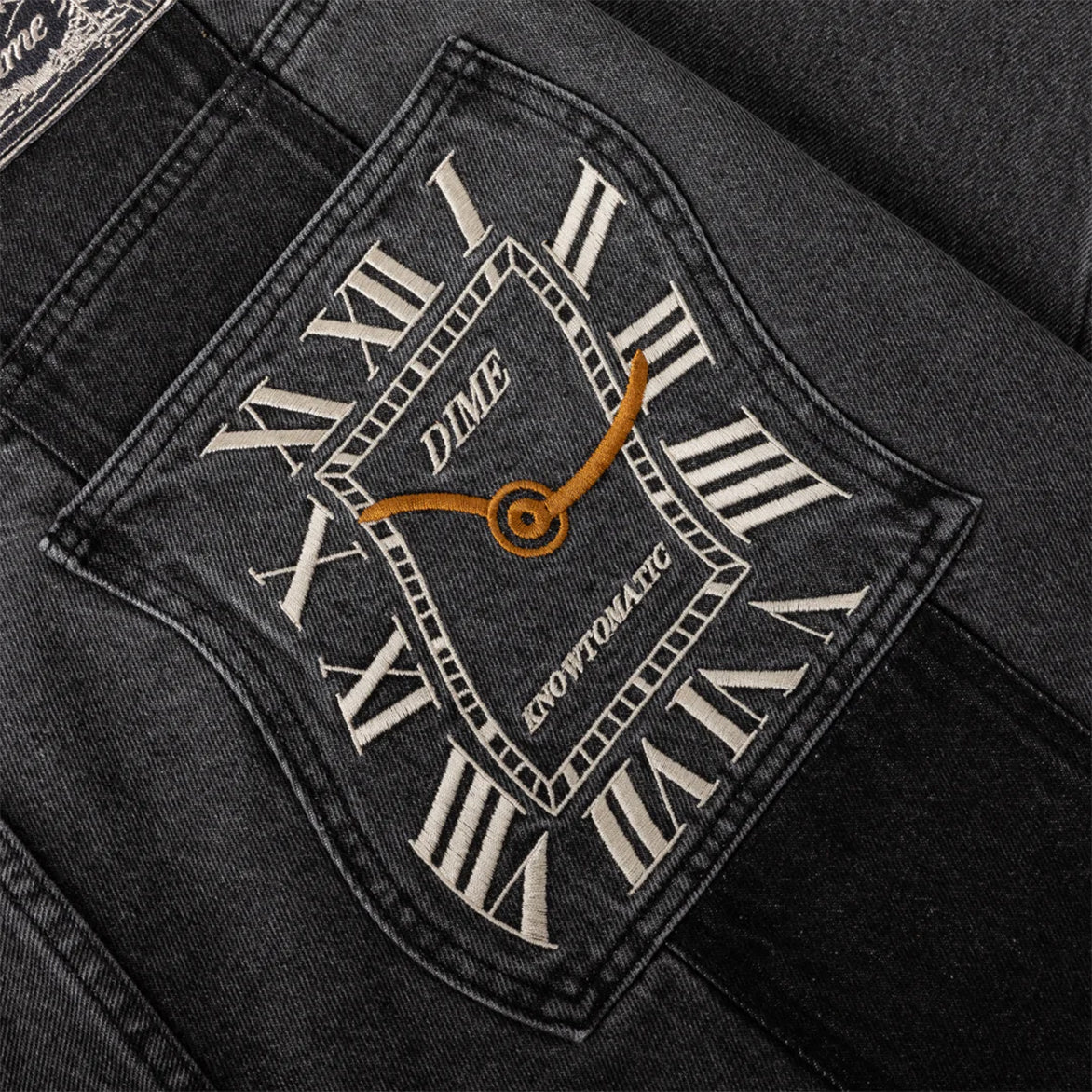 BAGGY DENIM PANTS - KNOWMATIC BLACK - Image 5