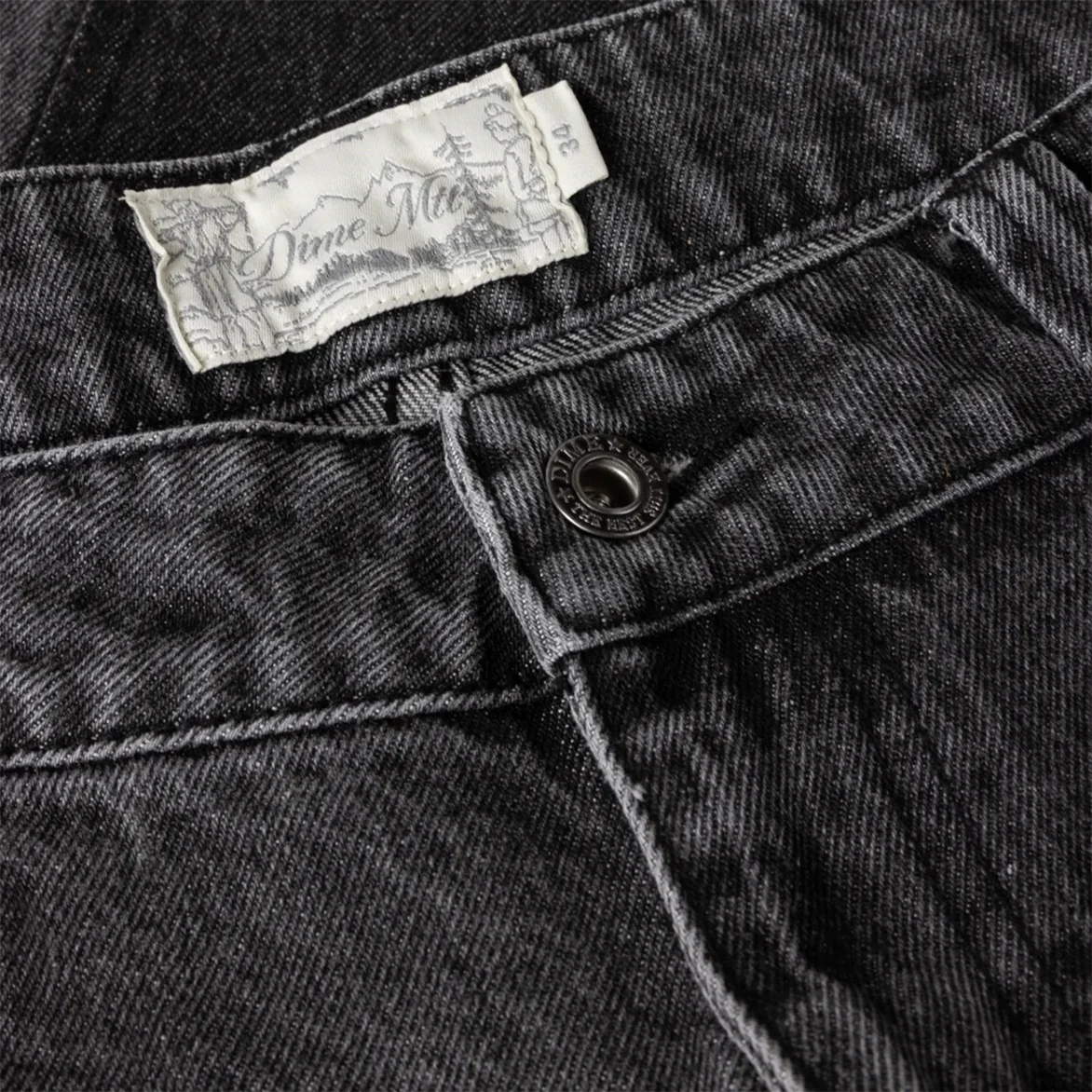 BAGGY DENIM PANTS - KNOWMATIC BLACK - Image 6