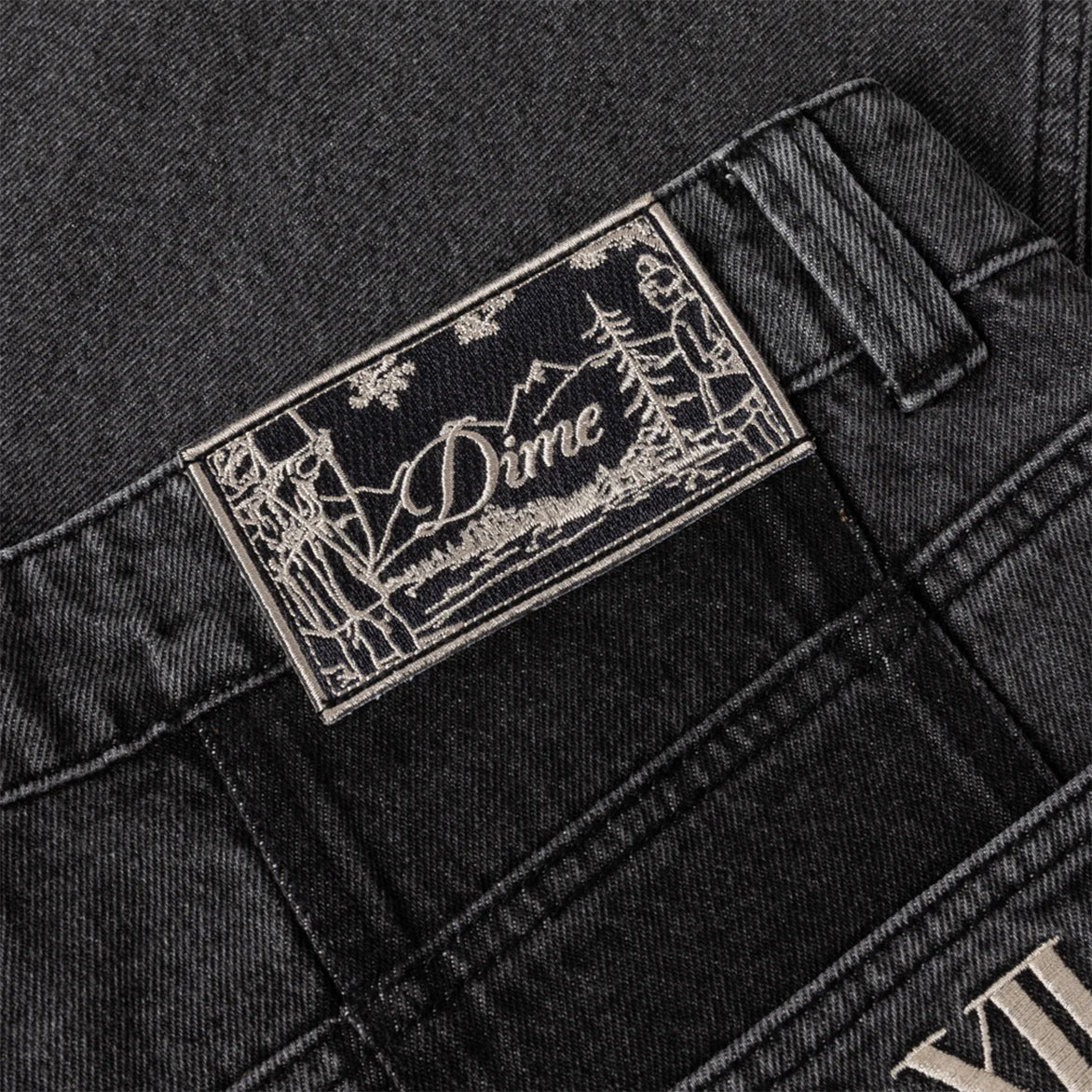 BAGGY DENIM PANTS - KNOWMATIC BLACK - Image 7