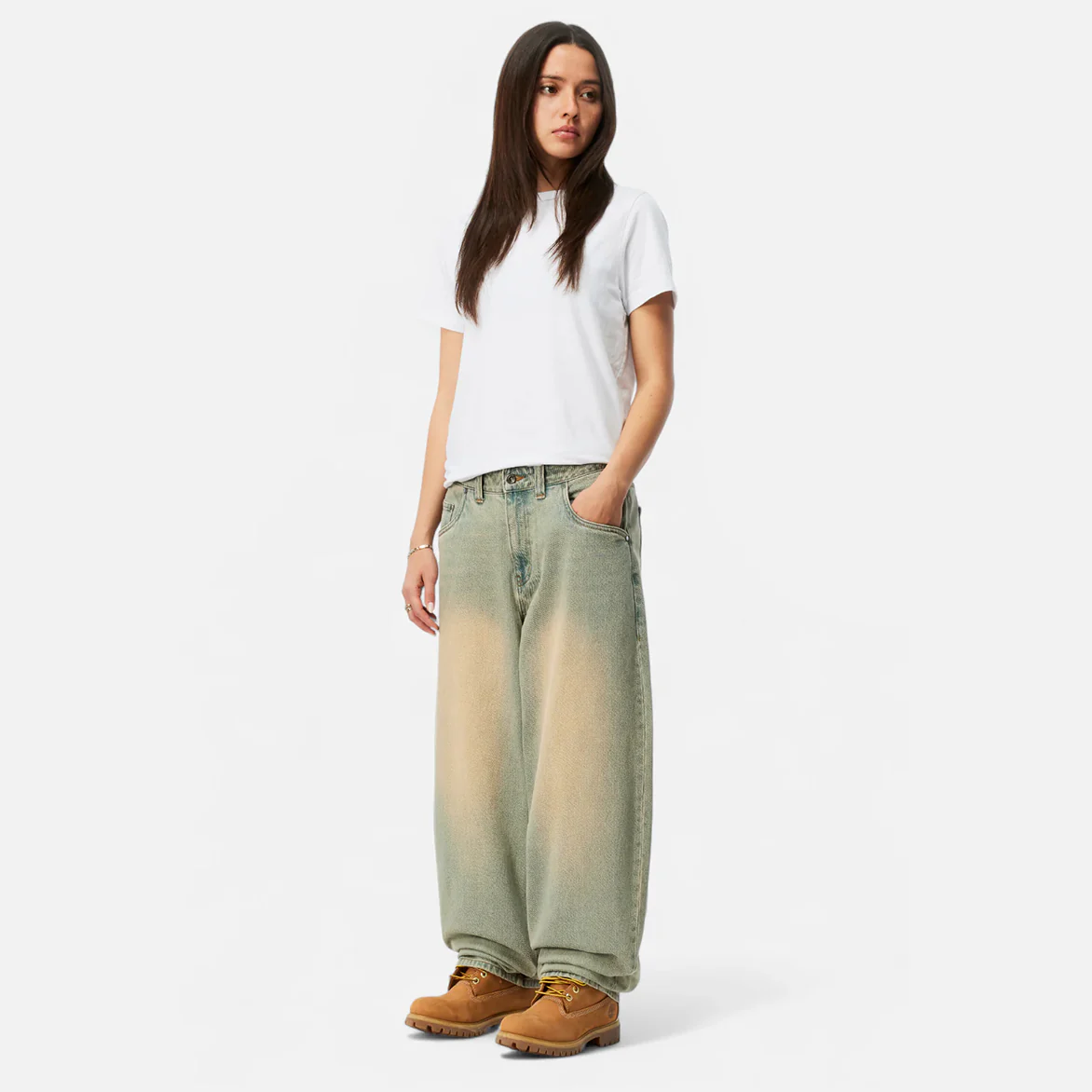 BAGGY DENIM PANTS - SANDBLASTED SKY BLUE - Image 2