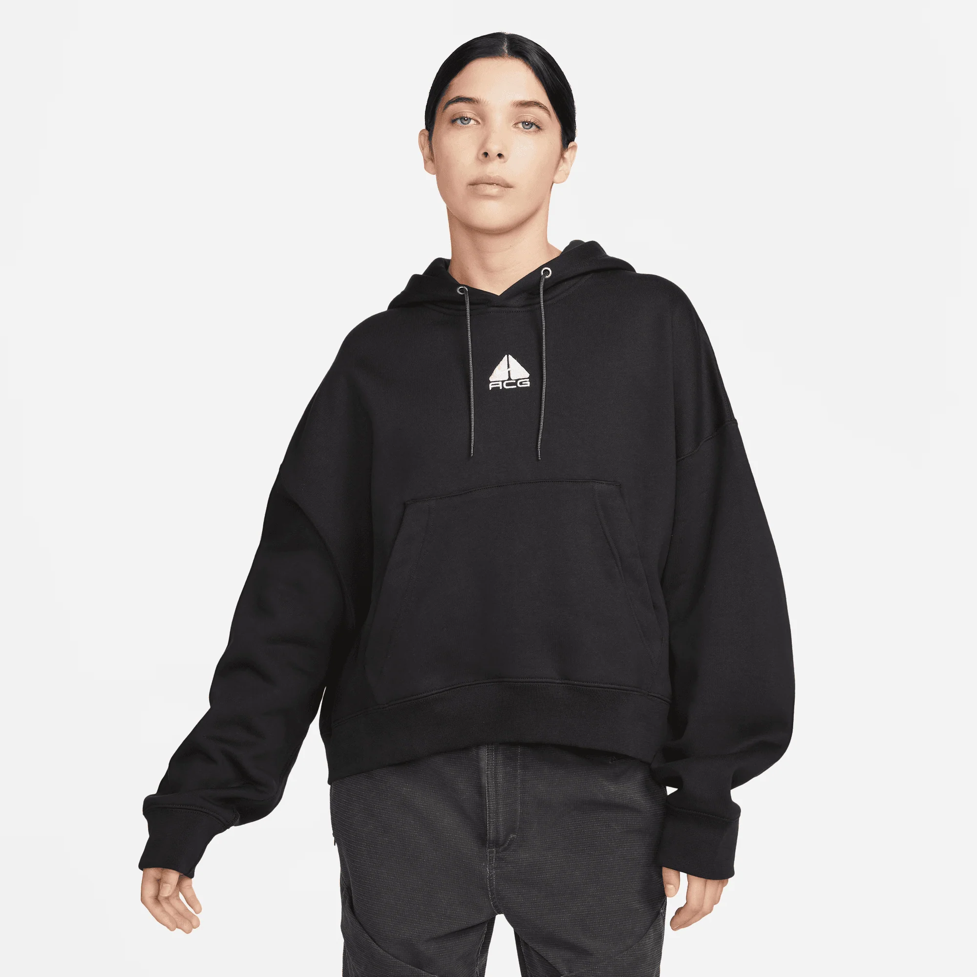 WMNS ACG THERMA FIT HOODIE - BLACK