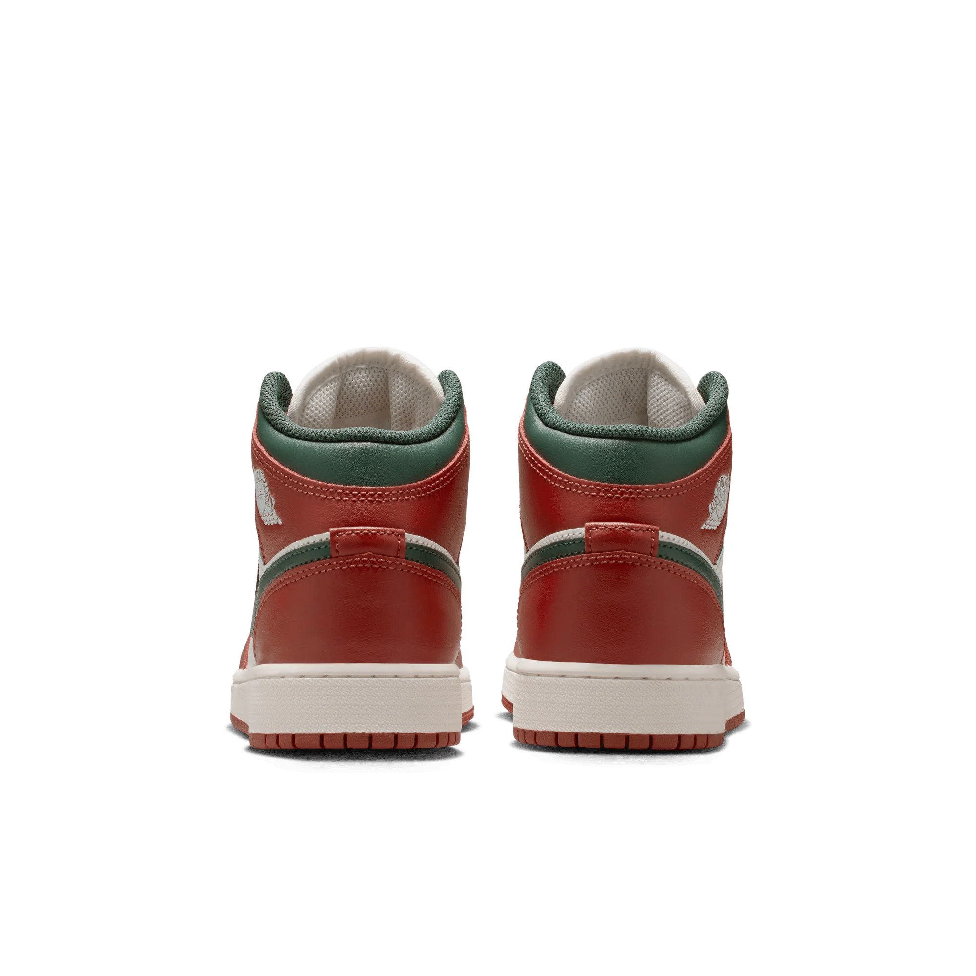AIR JORDAN 1 MID (GS) - SAIL / REDSTONE / MIDNIGHT GREEN - Image 4
