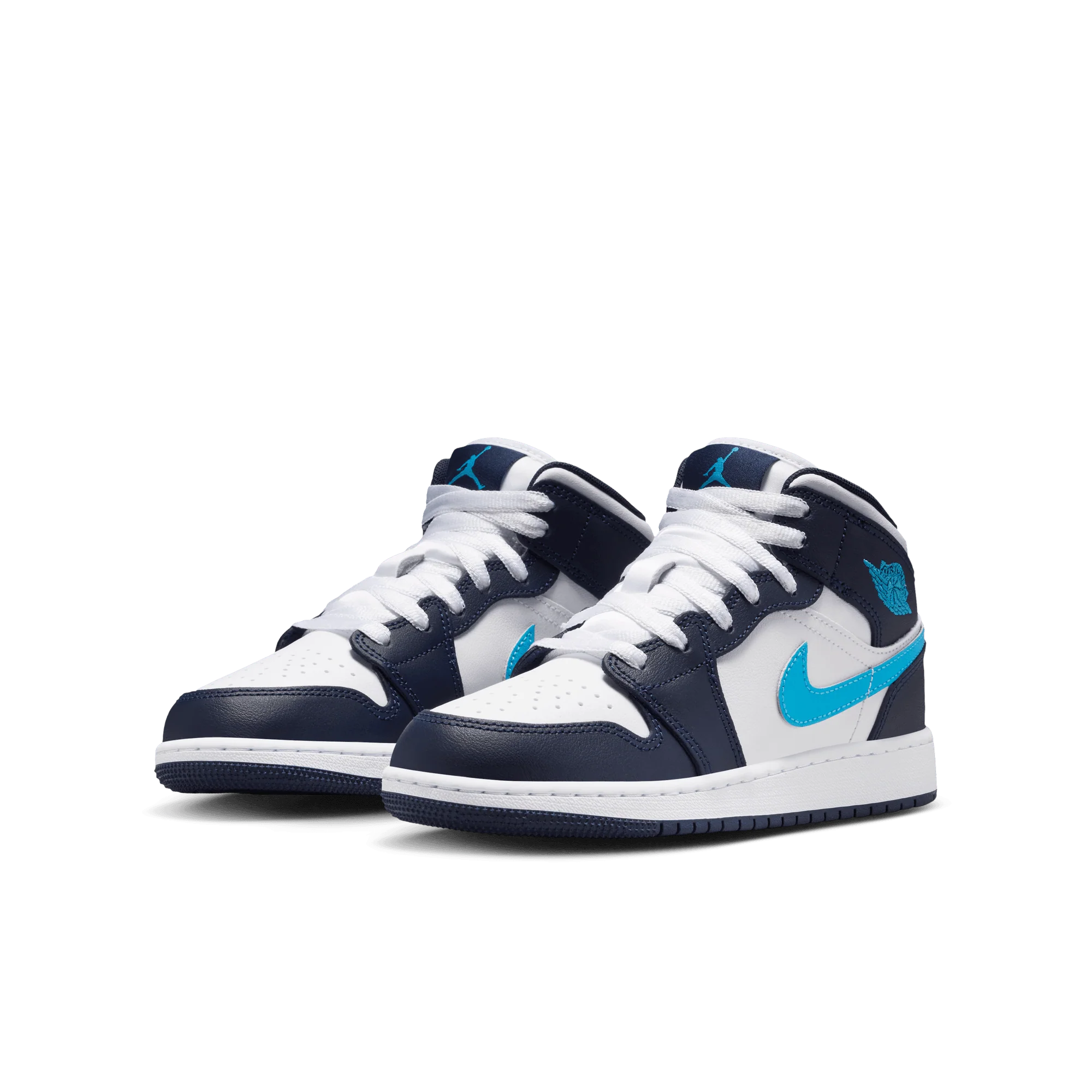 AIR JORDAN 1 MID (GS) - OBSIDIAN / DARK POWDER BLUE - Image 2