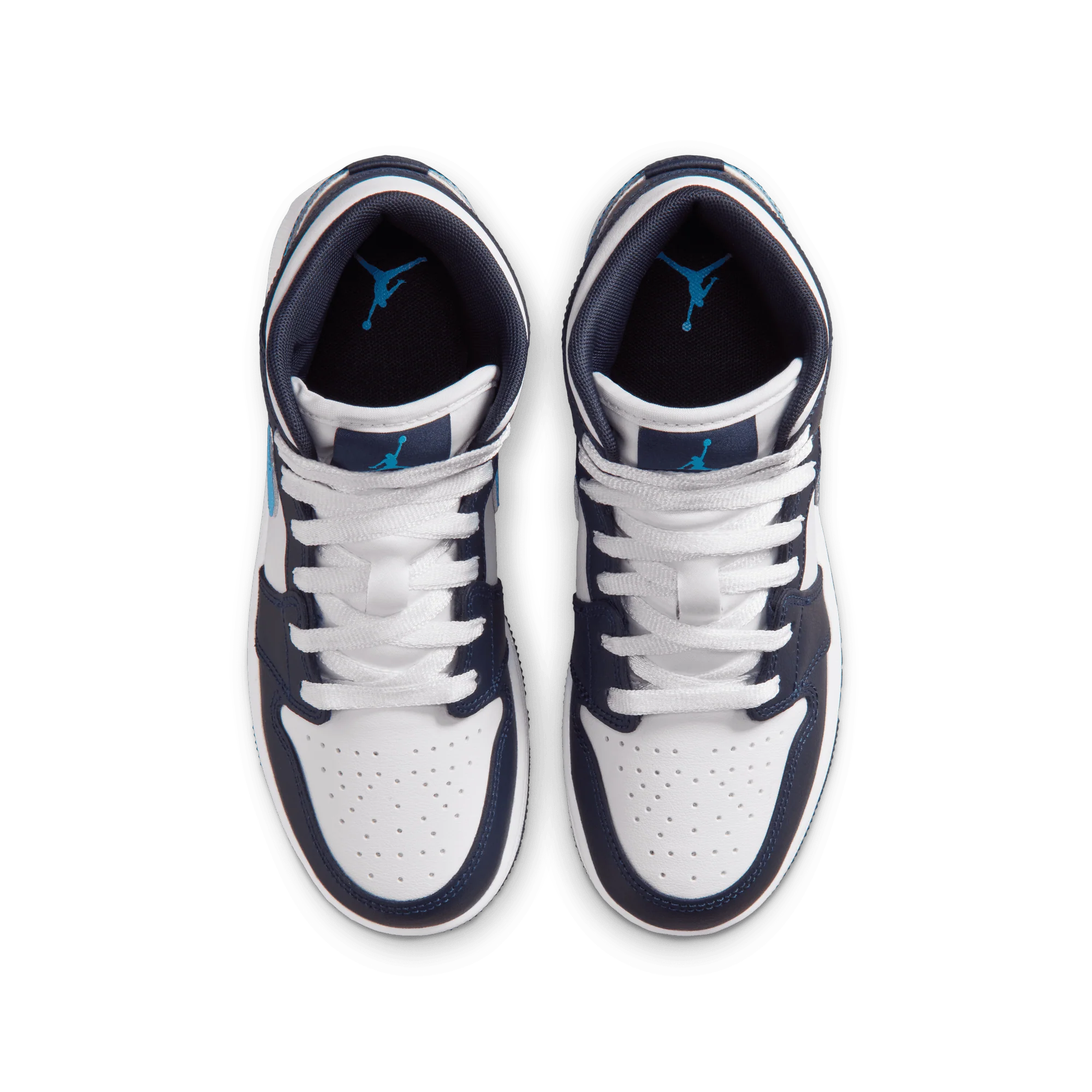 AIR JORDAN 1 MID (GS) - OBSIDIAN / DARK POWDER BLUE - Image 5