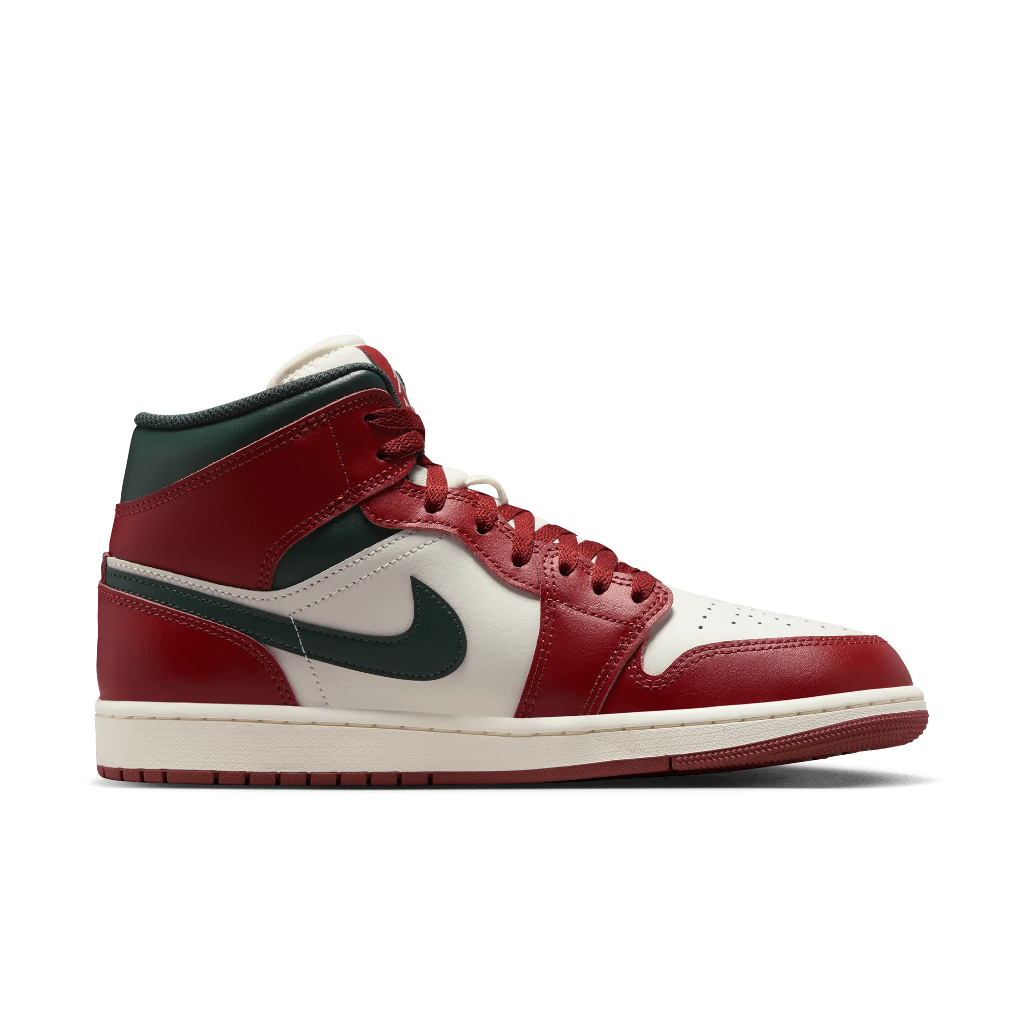 AIR JORDAN 1 MID - REDSTONE / MIDNIGHT GREEN - Image 3