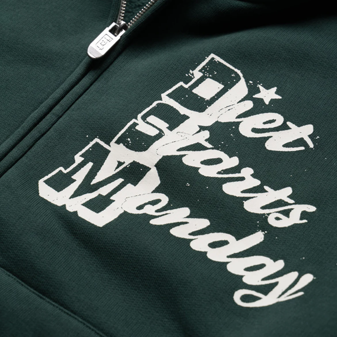 STAR FULL-ZIP HOODIE - PINE - Image 3