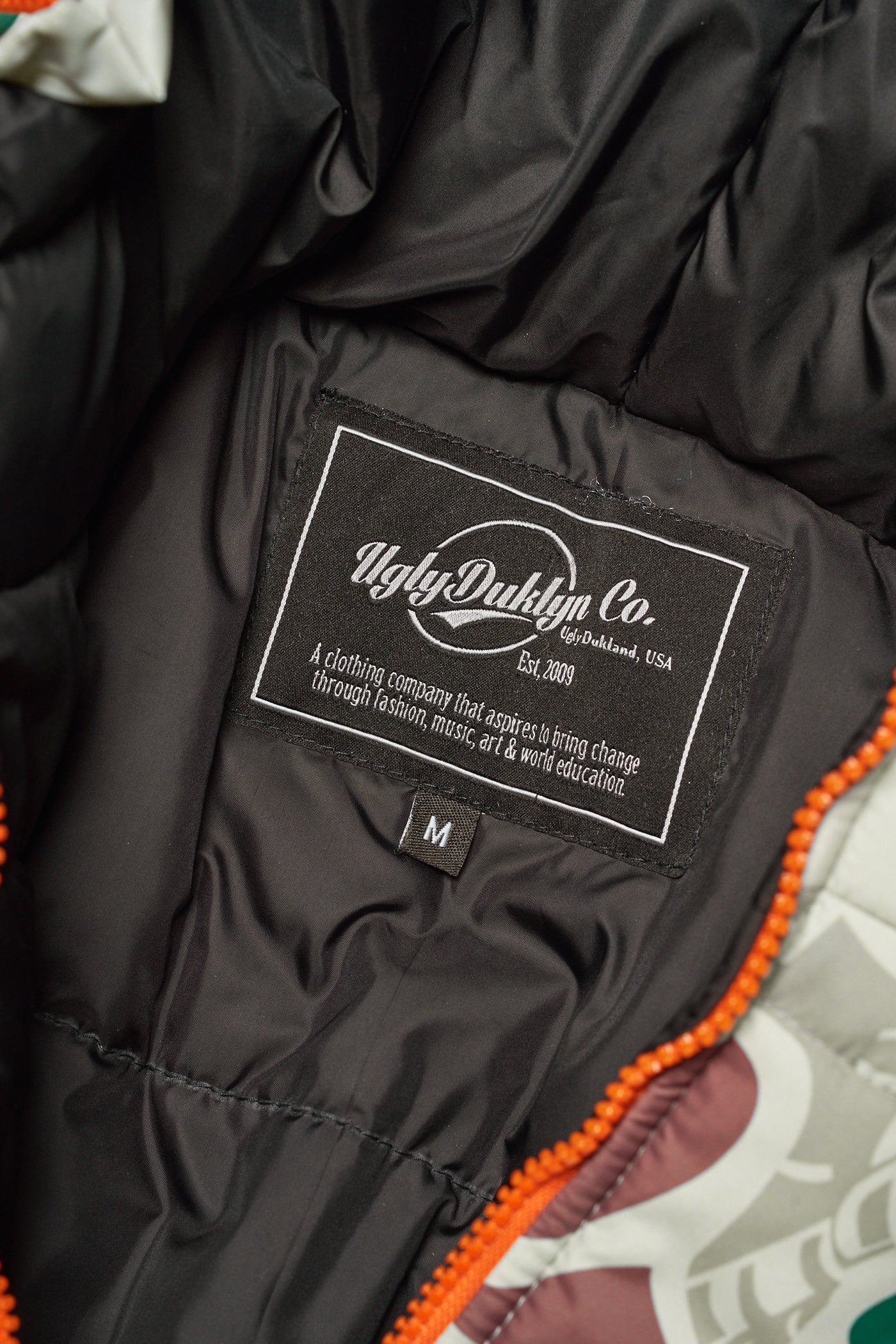 MILITARY CAMO PUFFER JACKET - TAN - Image 3