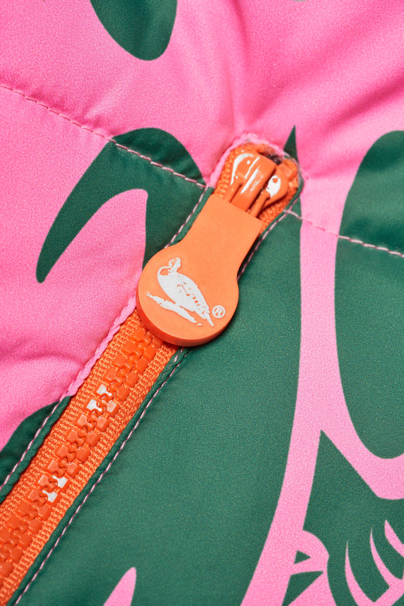 MILITARY CAMO PUFFER JACKET - PINK - Image 6